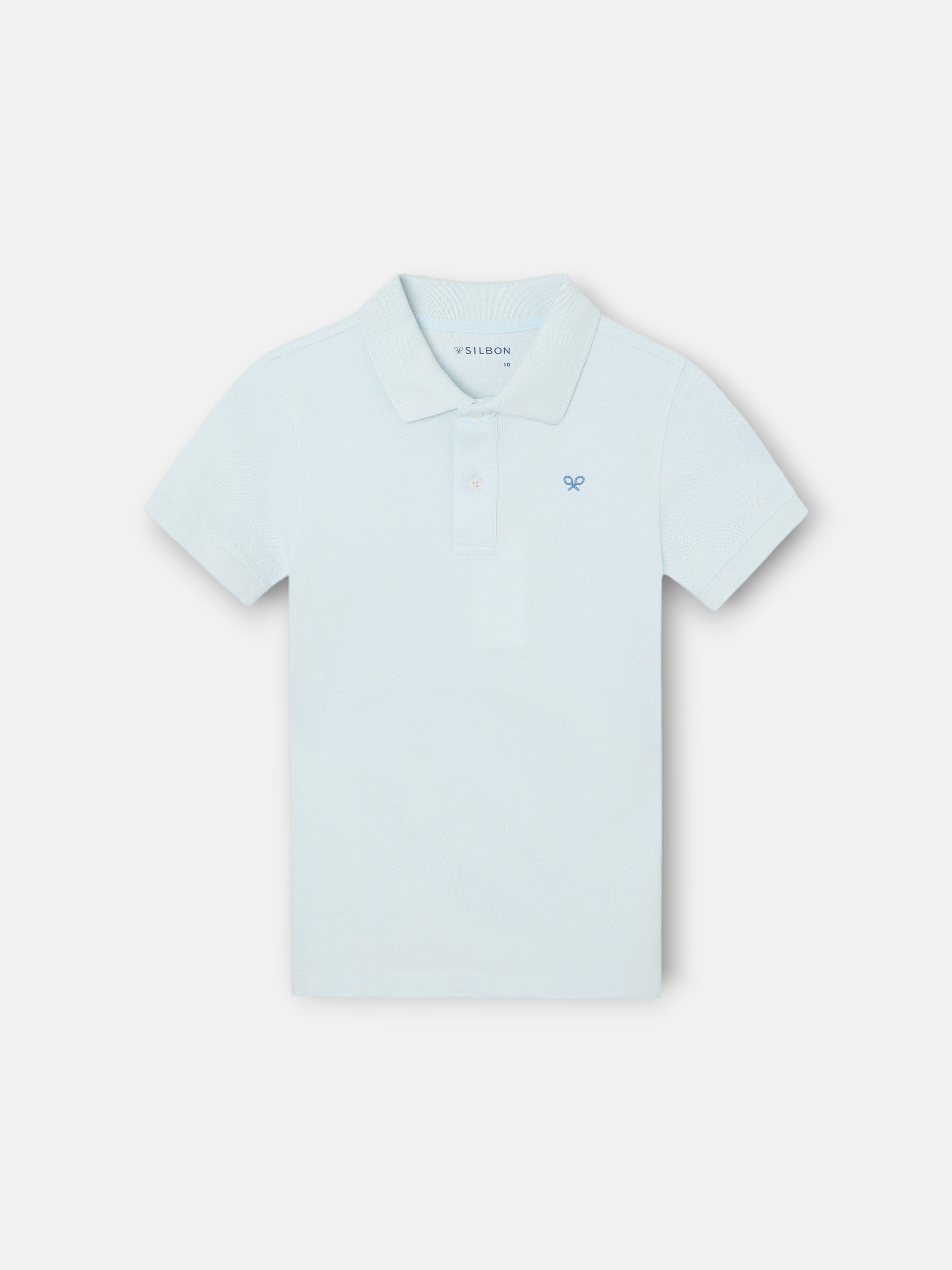 Kids' ethnic racket blue polo