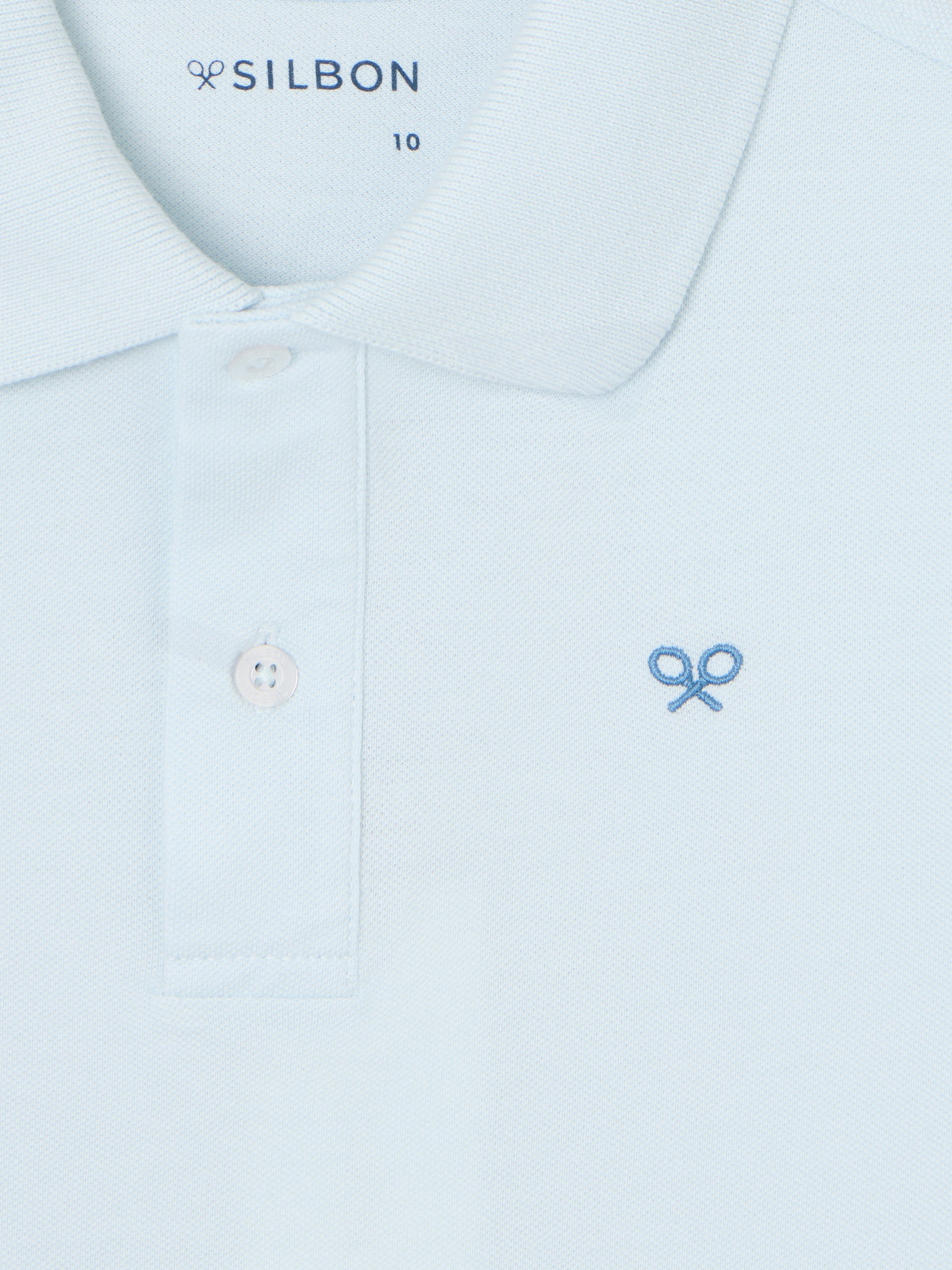 Kids' ethnic racket blue polo