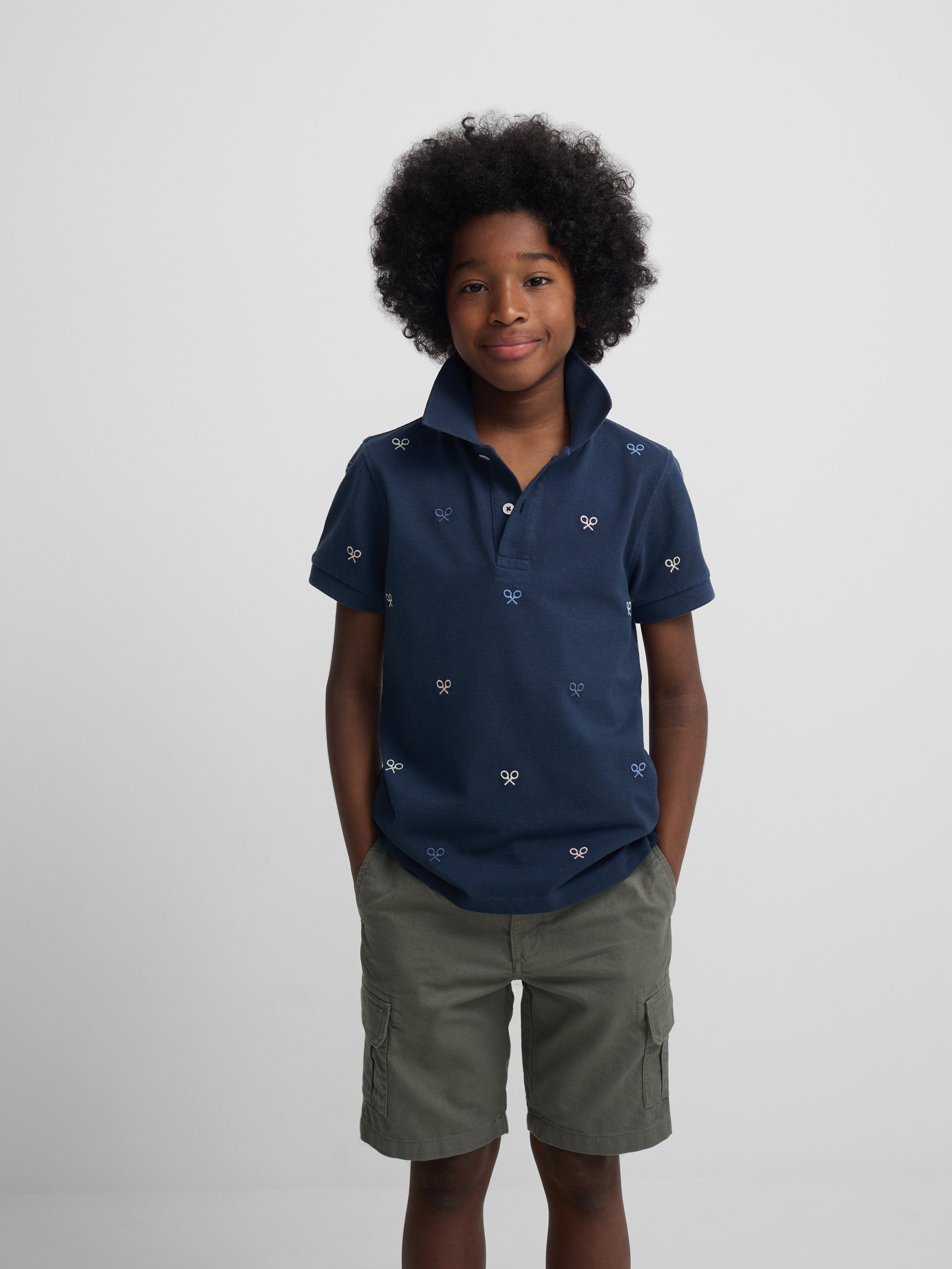 Polo kids multiraqueta colores azul marino