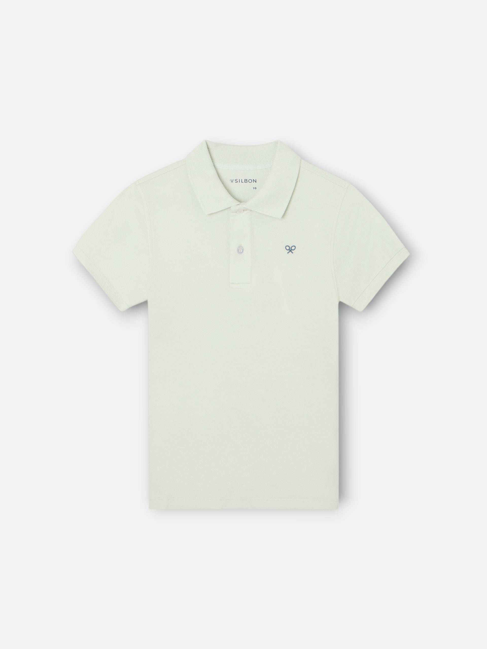 Polo criança raquete étnica verde