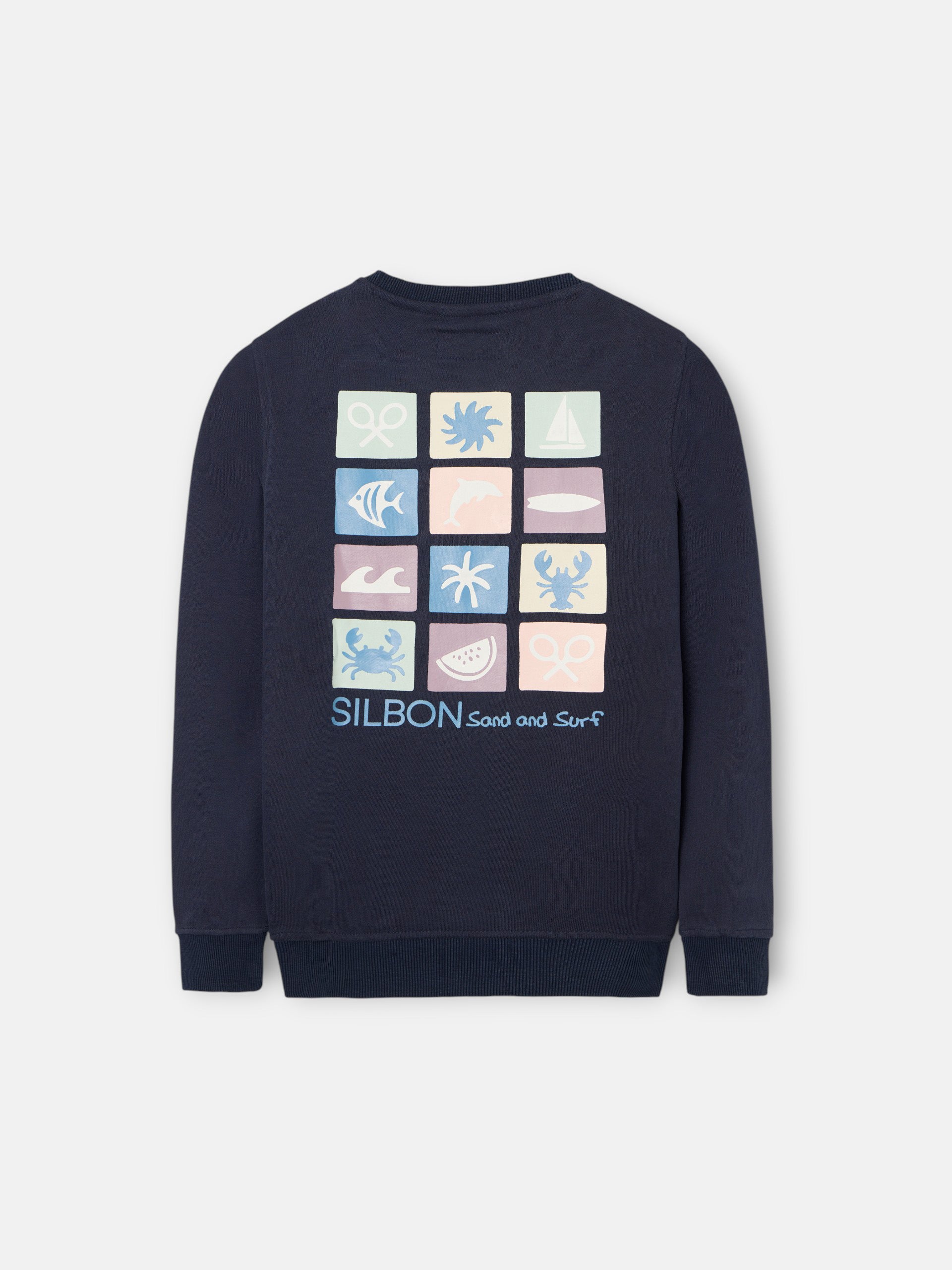 Sweat-shirt enfant sand and surf bleu marine