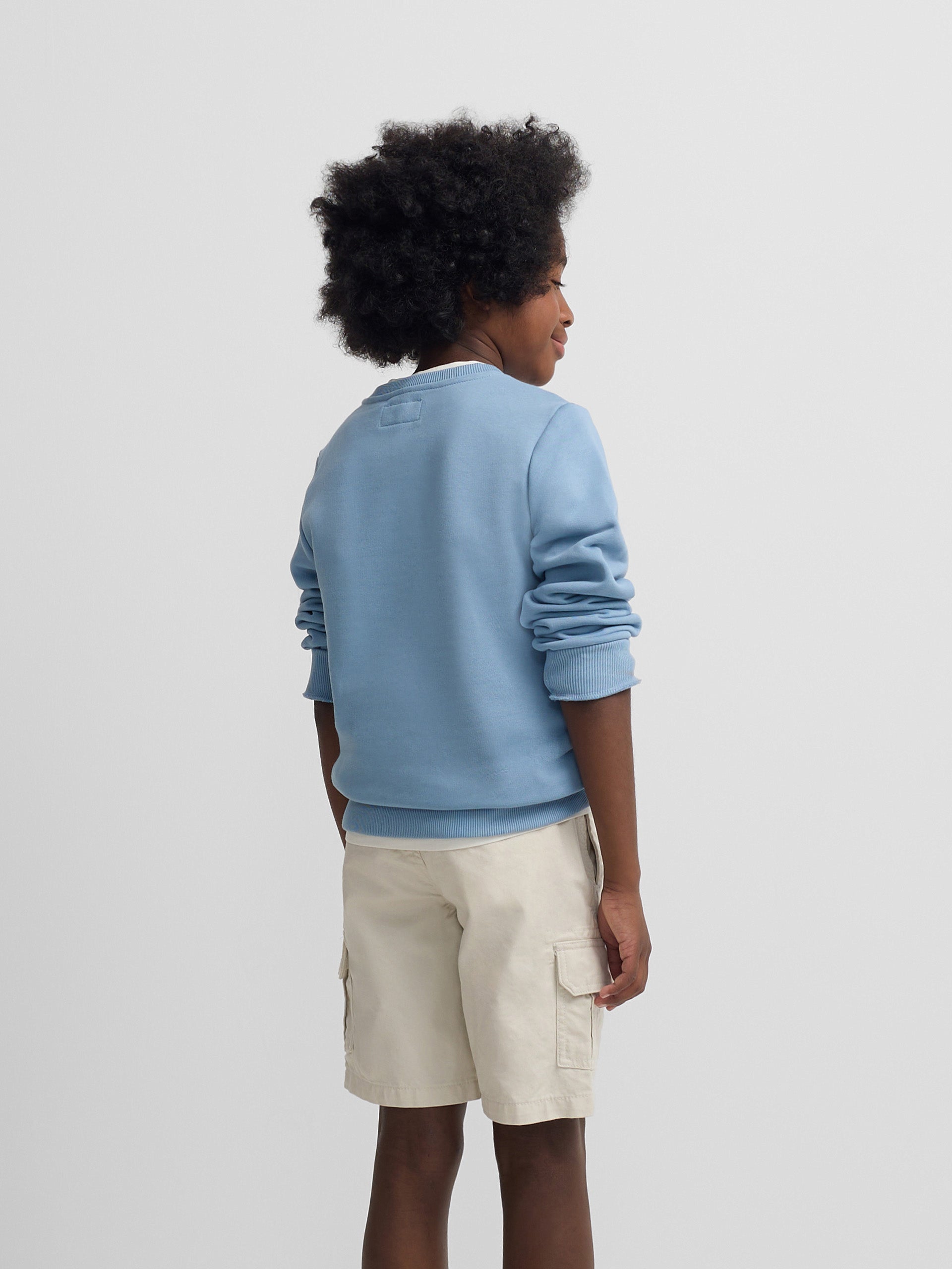 Sweatshirt kids Silbon raquete meia azul índigo