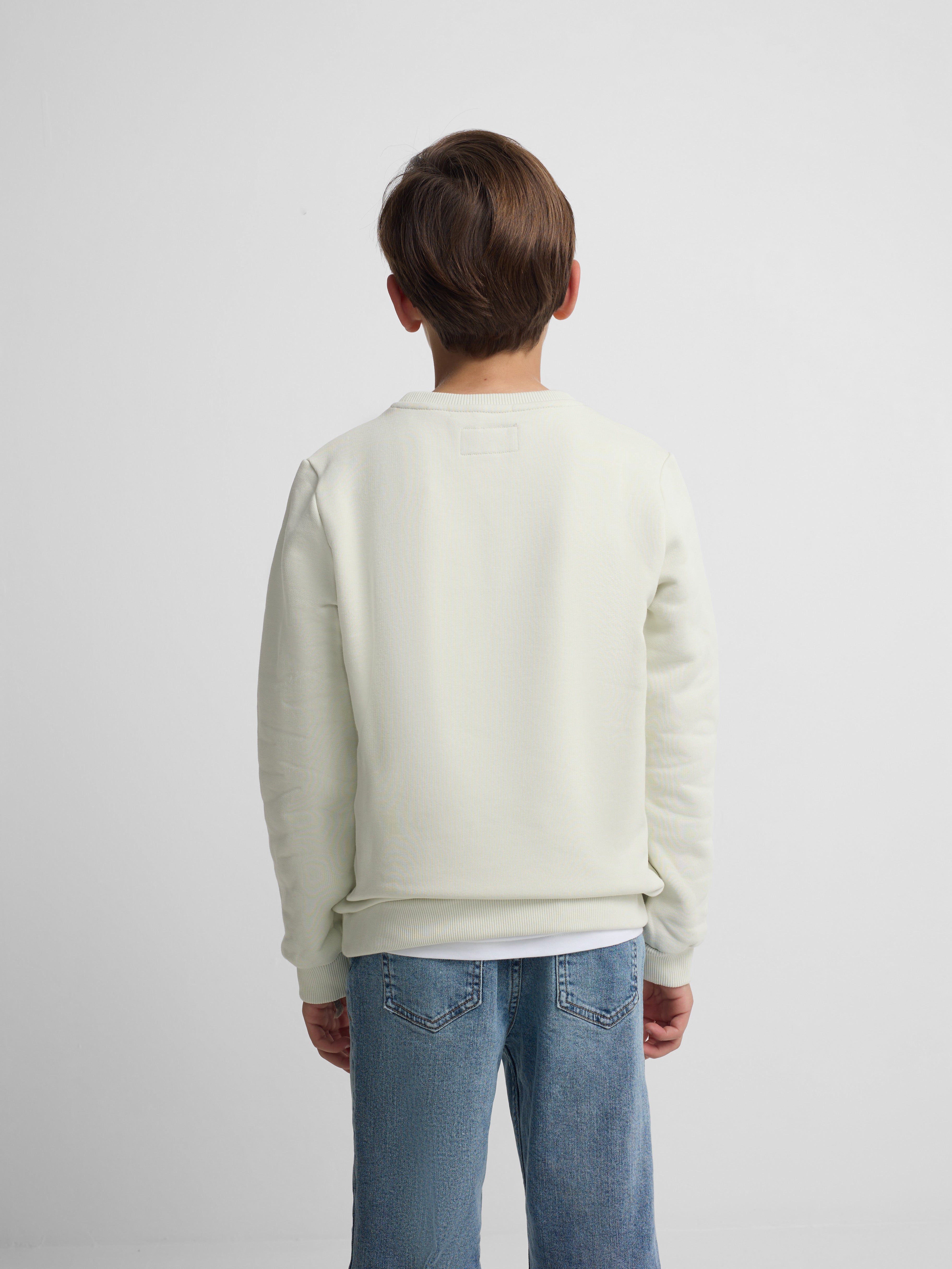 Sweat-shirt enfant Silbon raquette demi multicolore vert