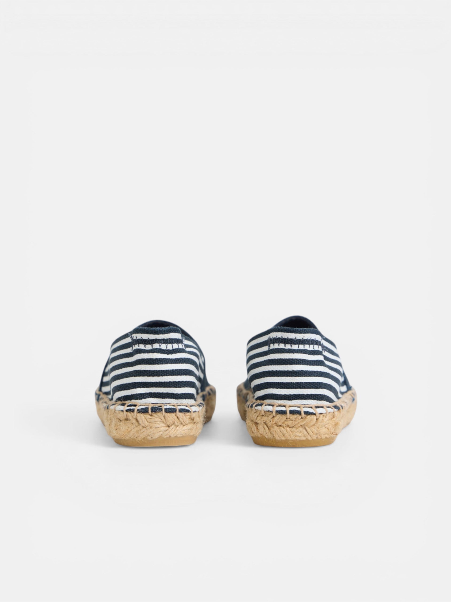 Kids espadrille racket navy blue stripes