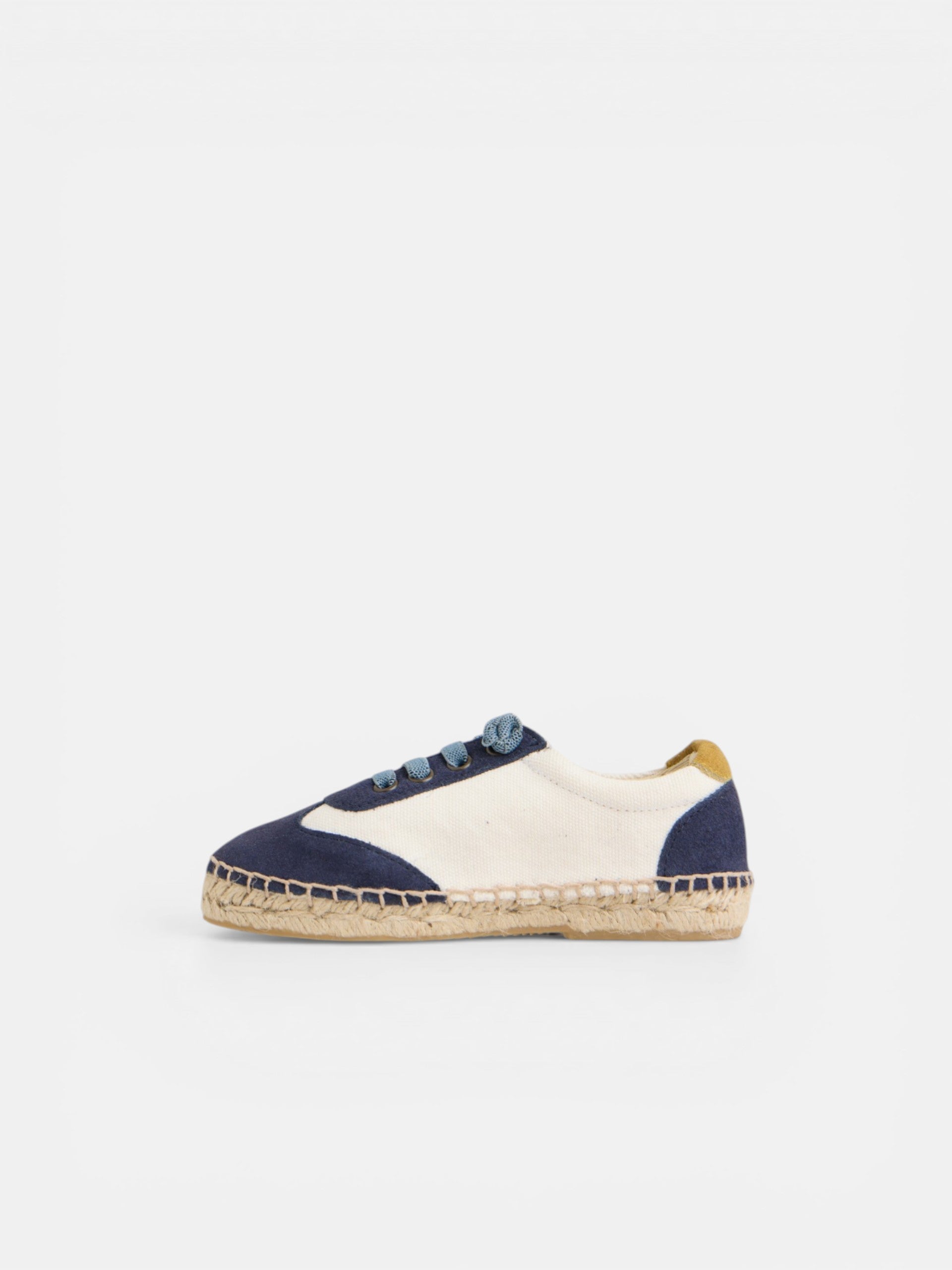 Espadrille enfant semelle raphia bleu marine