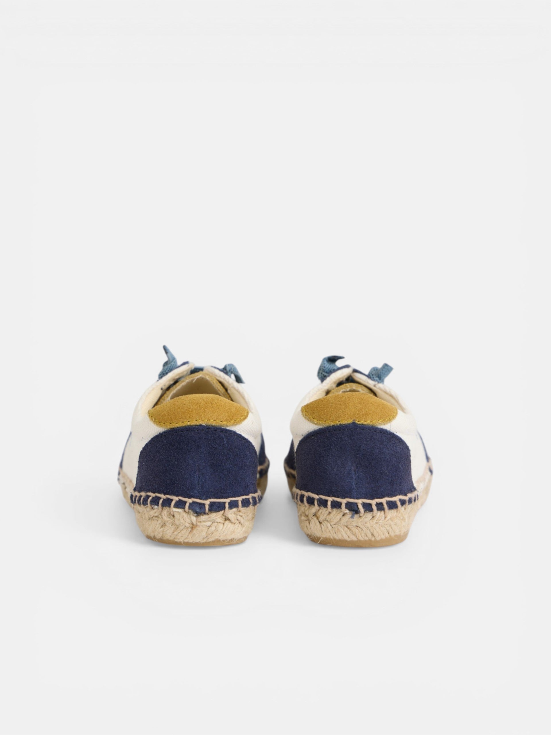 Espadrille enfant semelle raphia bleu marine