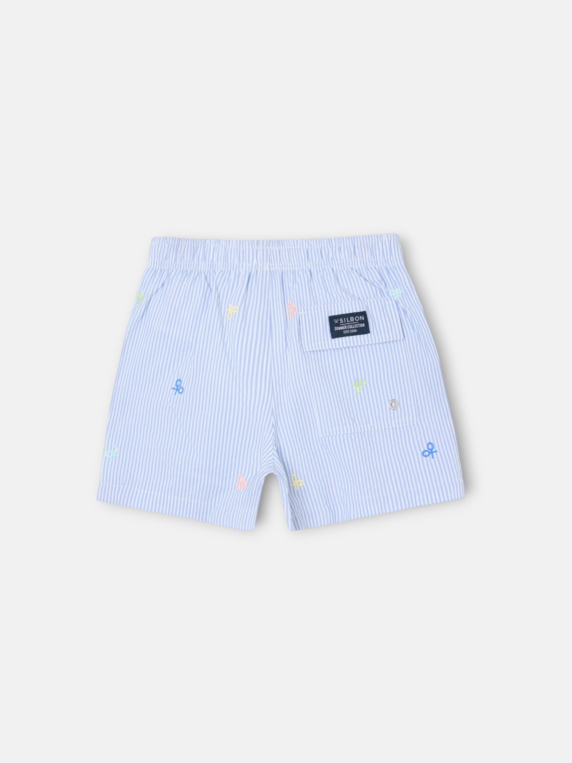 Bañador kids rayas multiraquetas azul