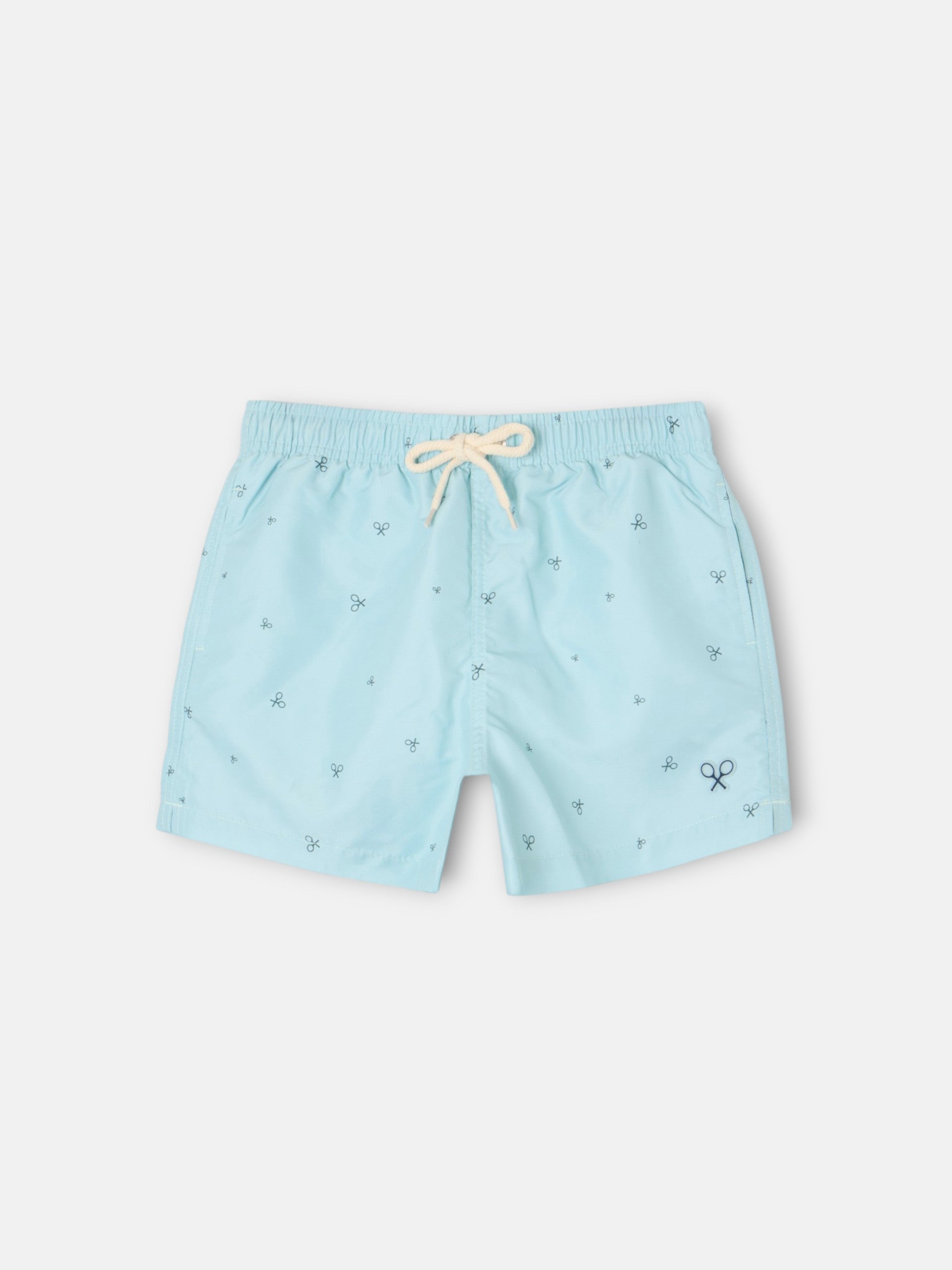 Light green kids' multiracket swimsuit