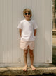 Bañador kids mini rombos coral