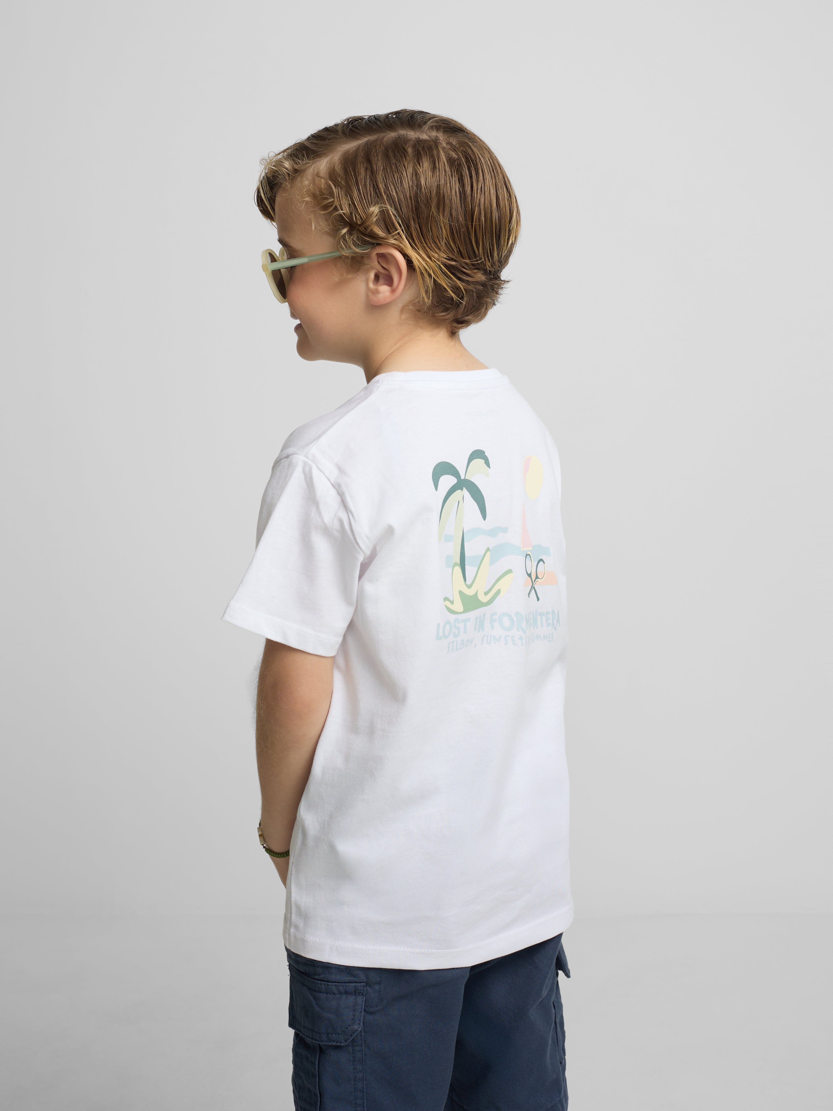 Camiseta kids Silbon Formentera blanco