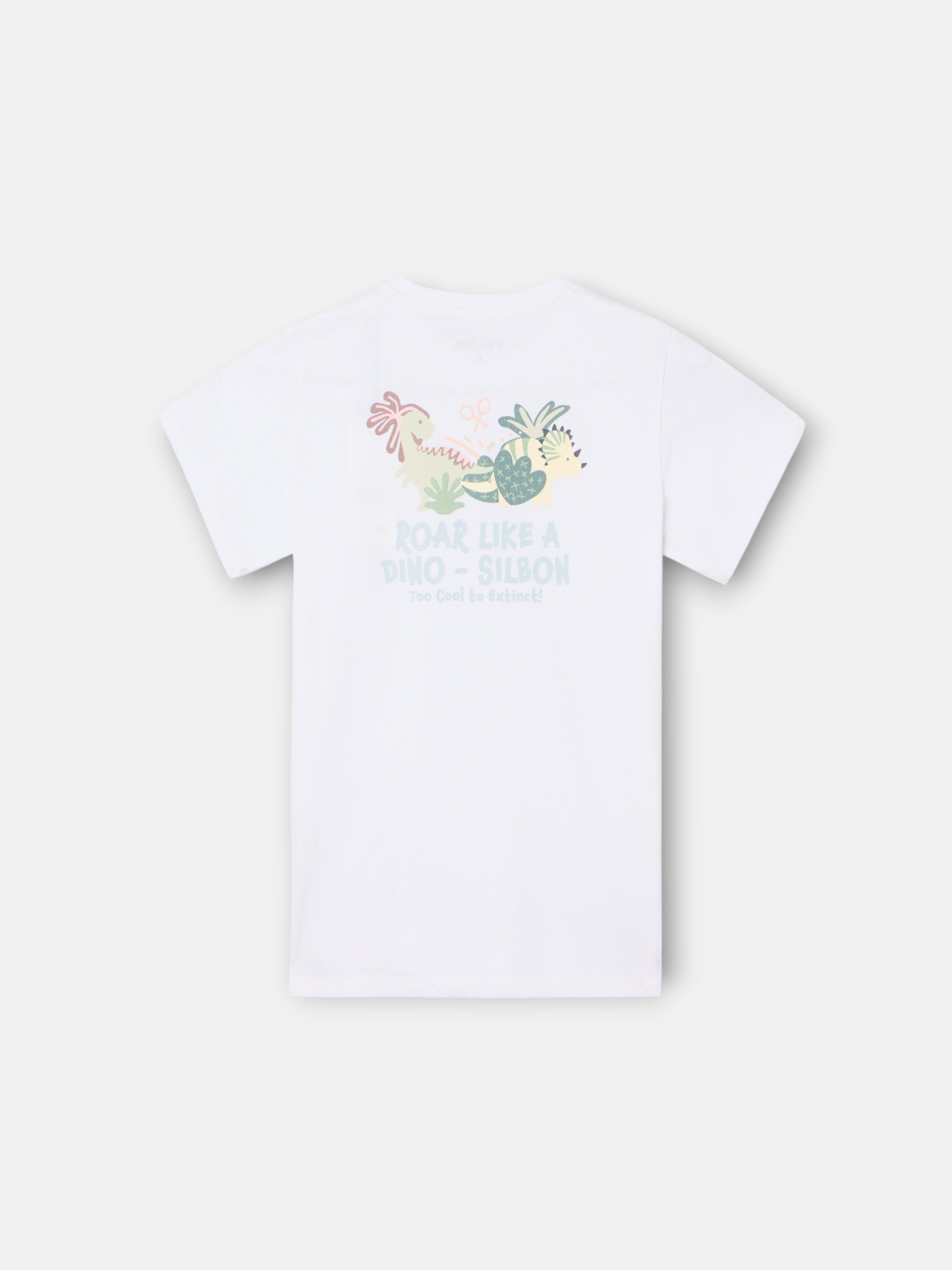Camiseta kids dino blanco