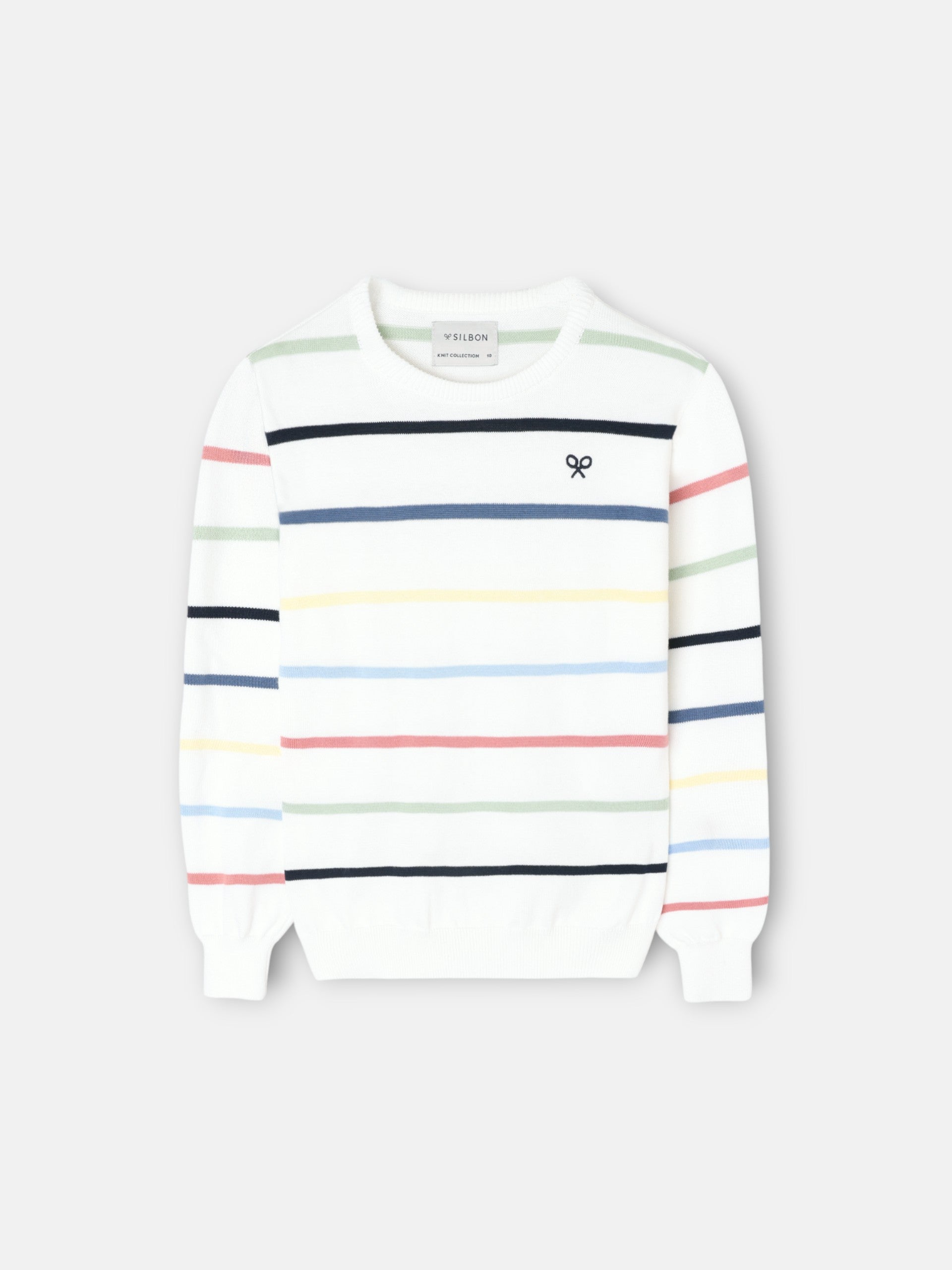 Camisola criança riscas multicolor