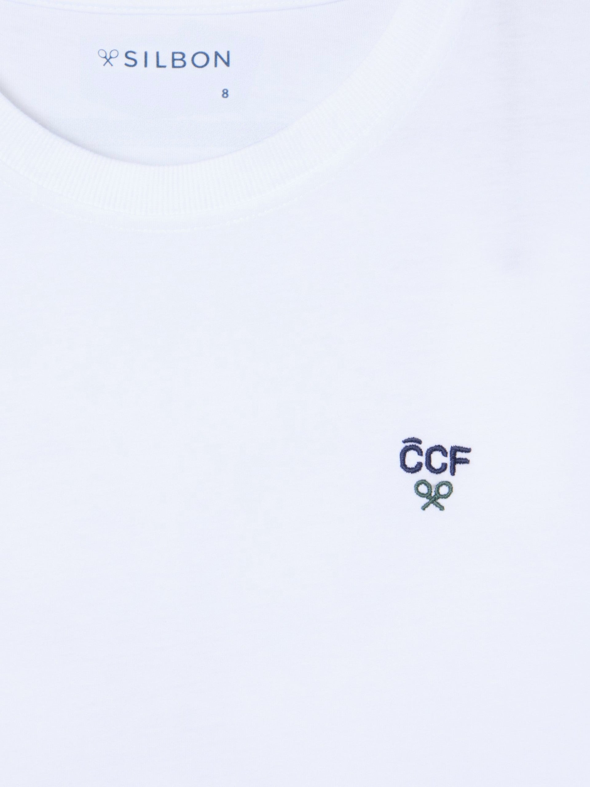 Camiseta kids silbon CCF blanca