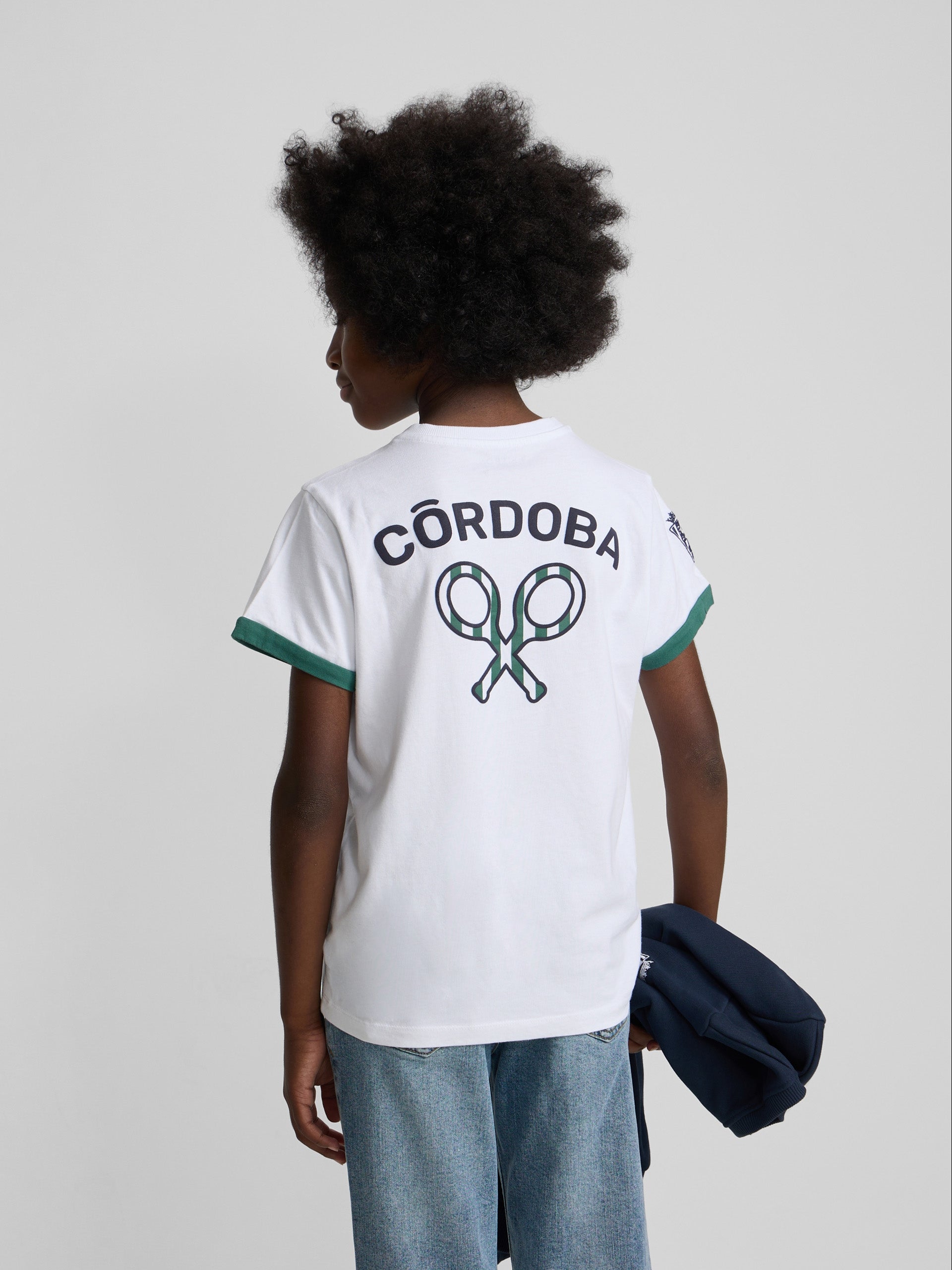 Camiseta kids silbon CCF blanca