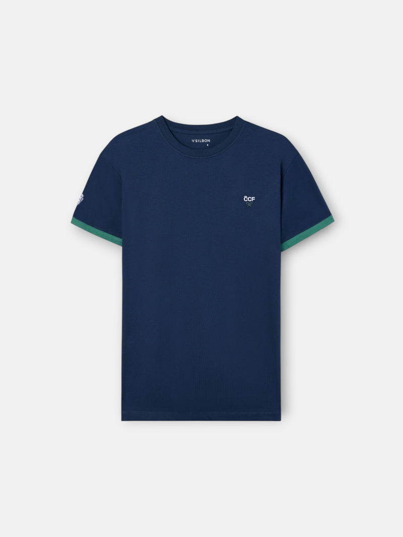 T-shirt enfant Silbon CCF bleu marine