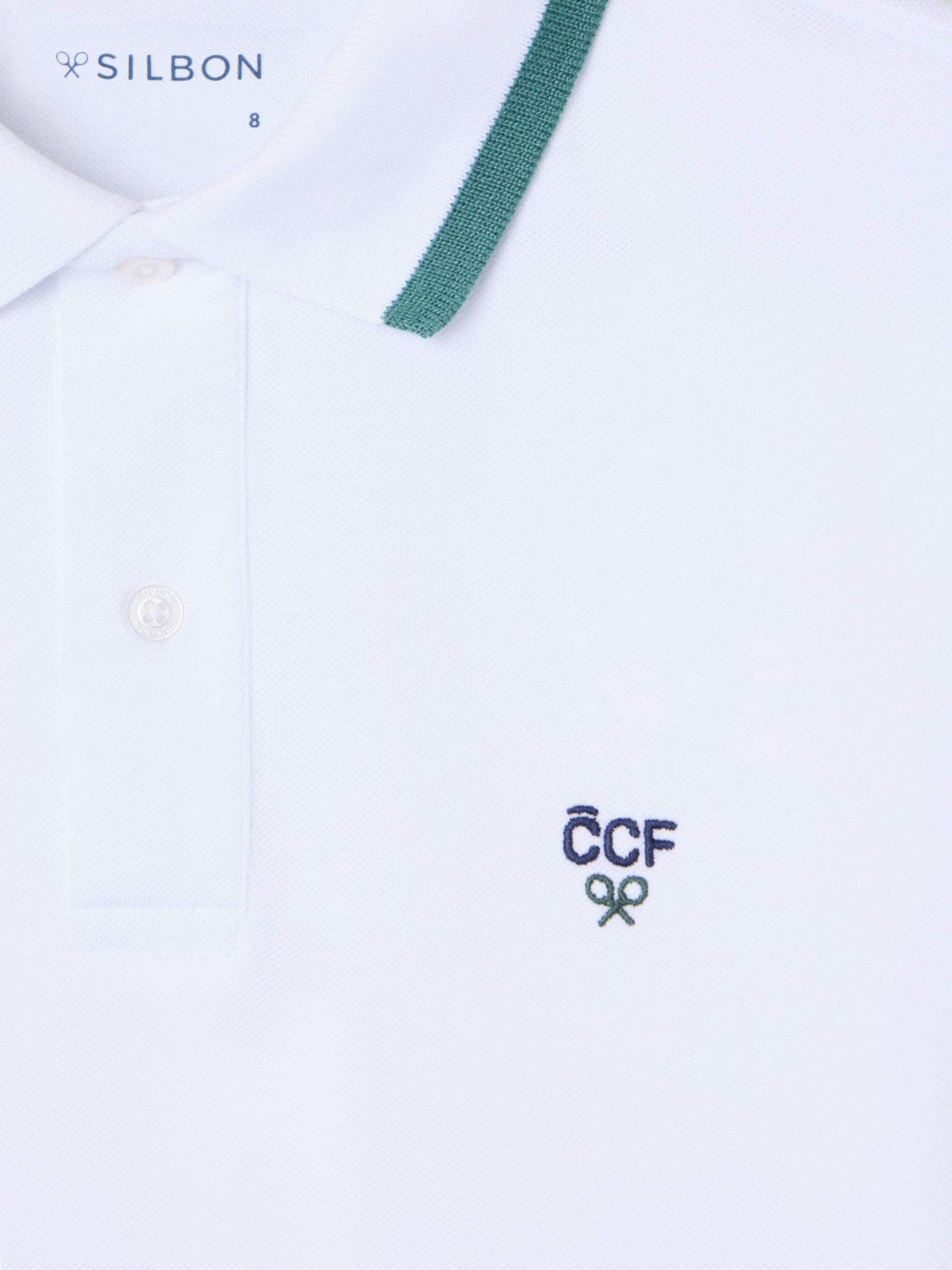 Polo enfant Silbon CCF blanc