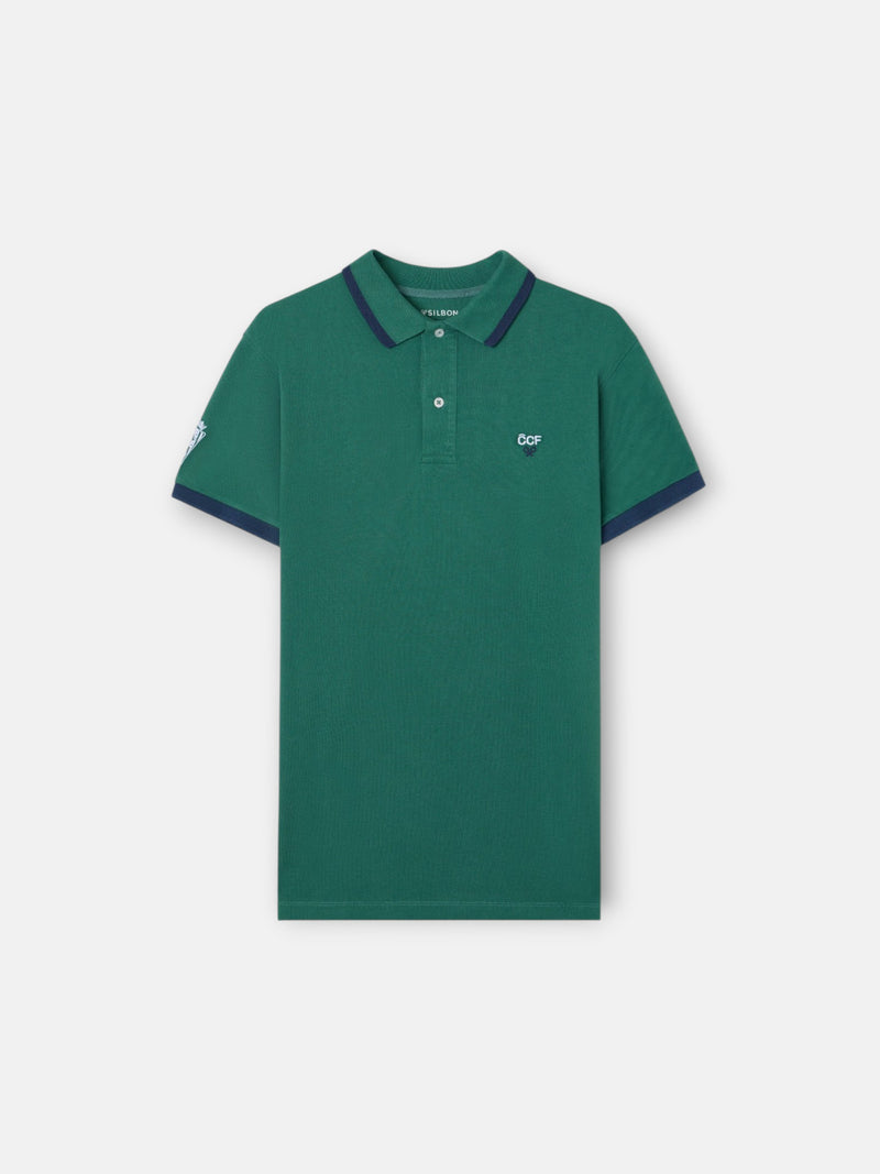 Silbon CCF green kids polo