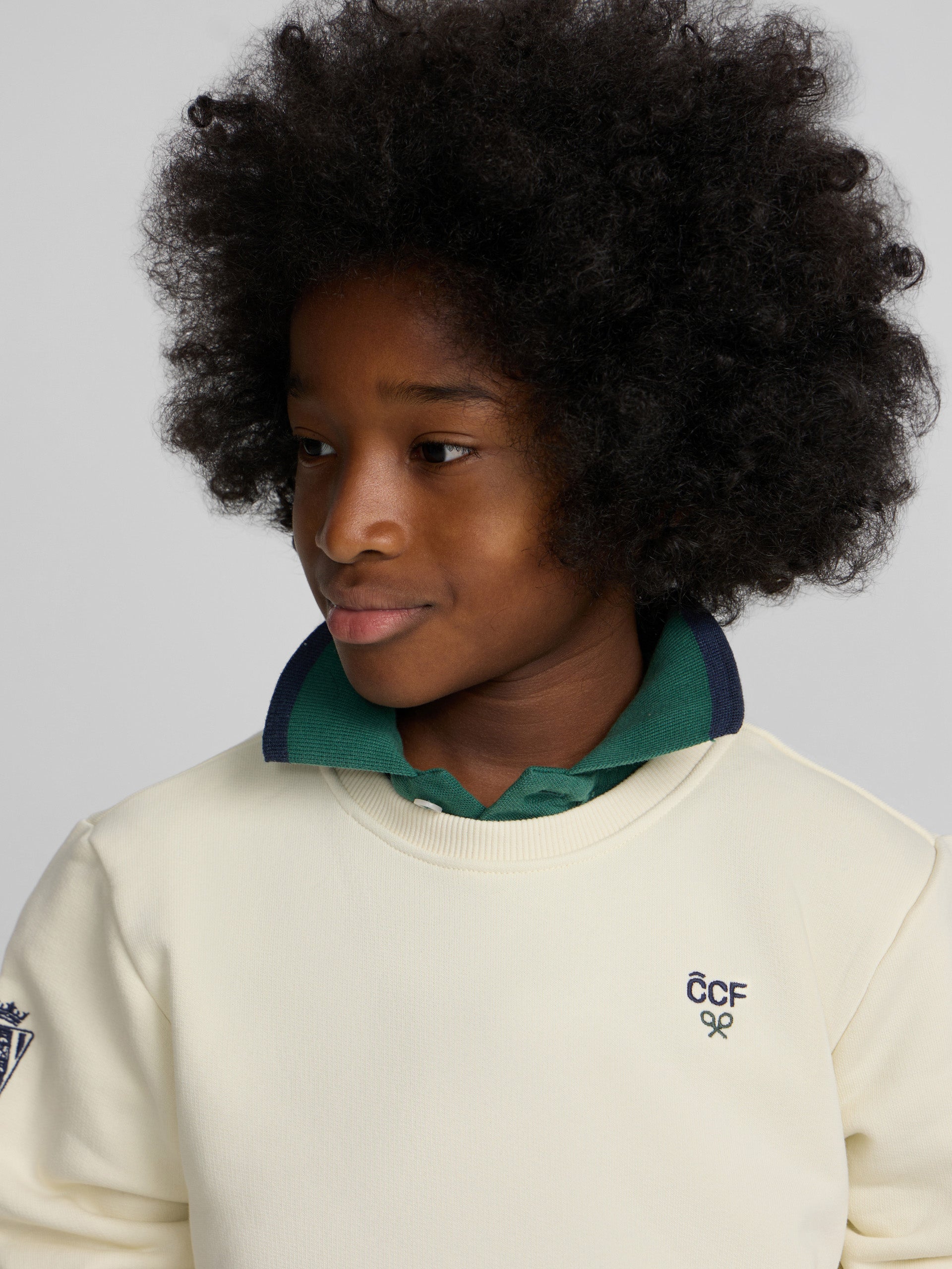 Sudadera kids silbon CCF crema