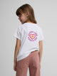 Camiseta girl silbon love blanca