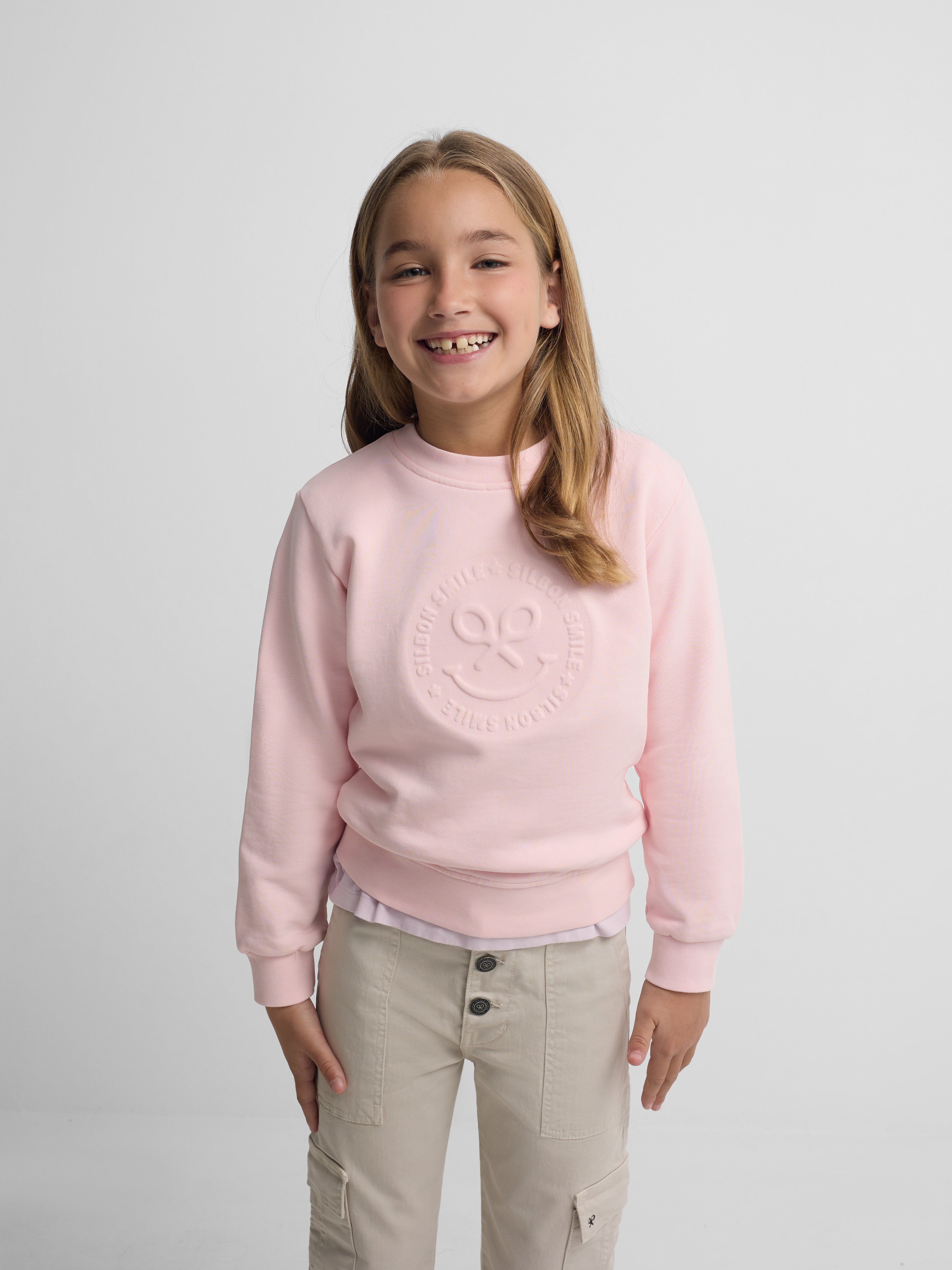 Girl Smile Pink Sweatshirt