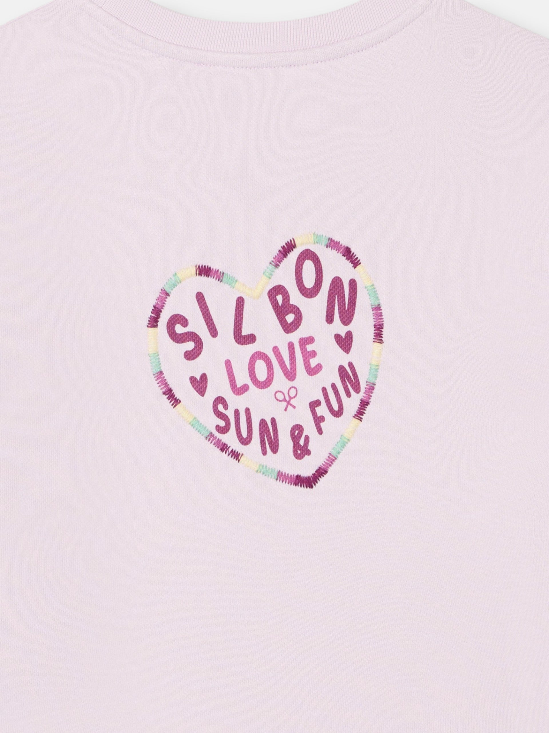 Sudadera girl silbon love lila