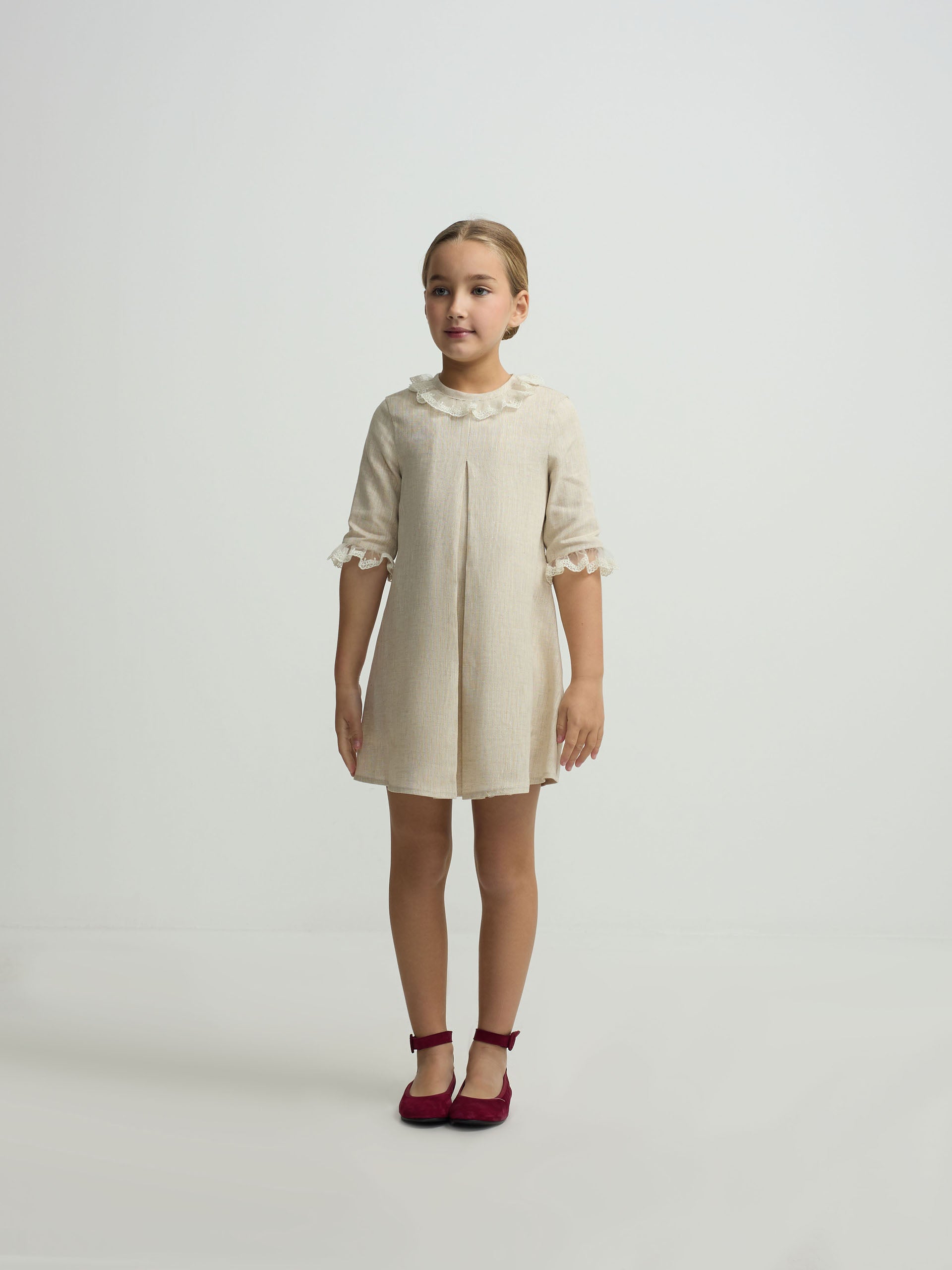 Vestido girl vestir beige