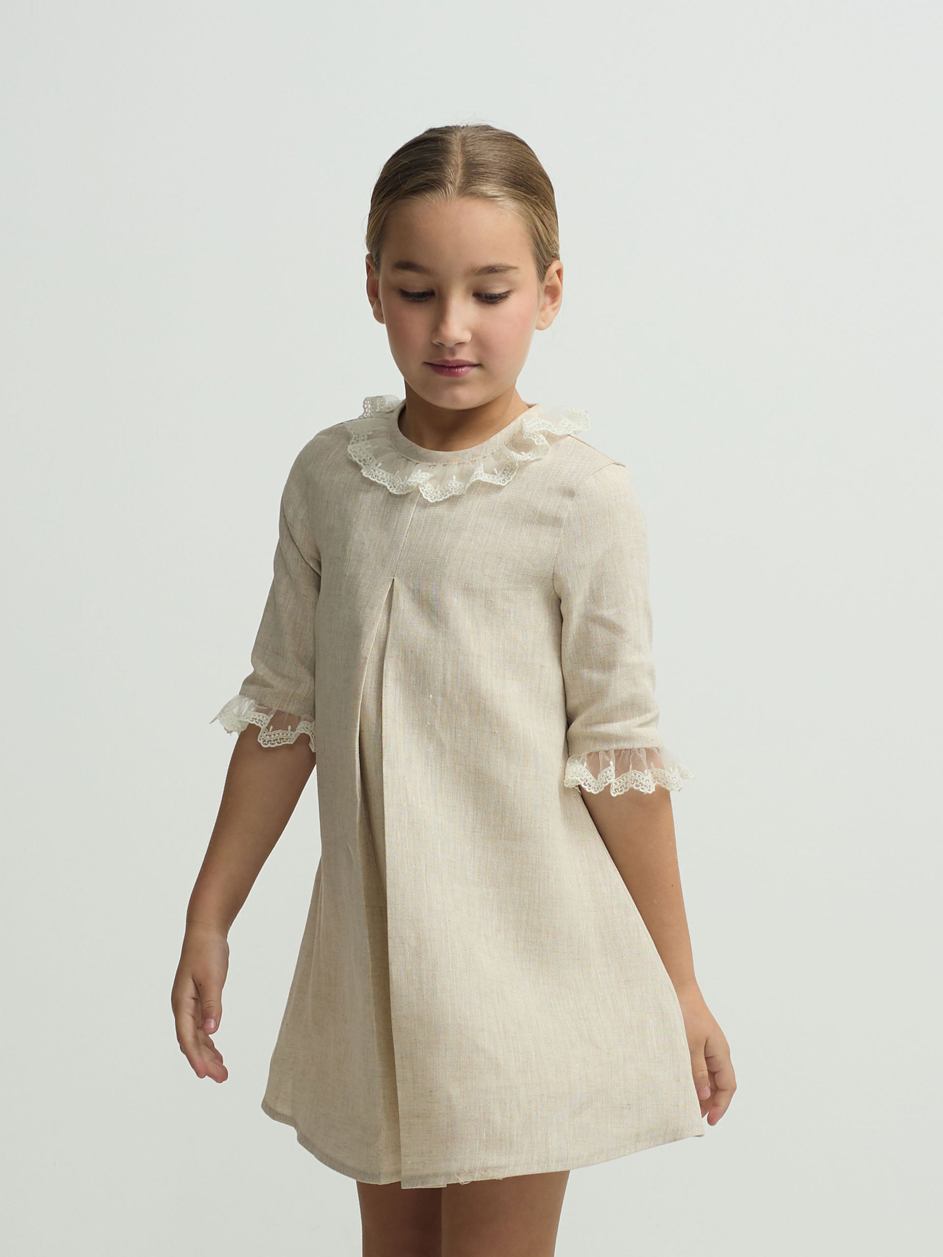 Vestido girl vestir beige