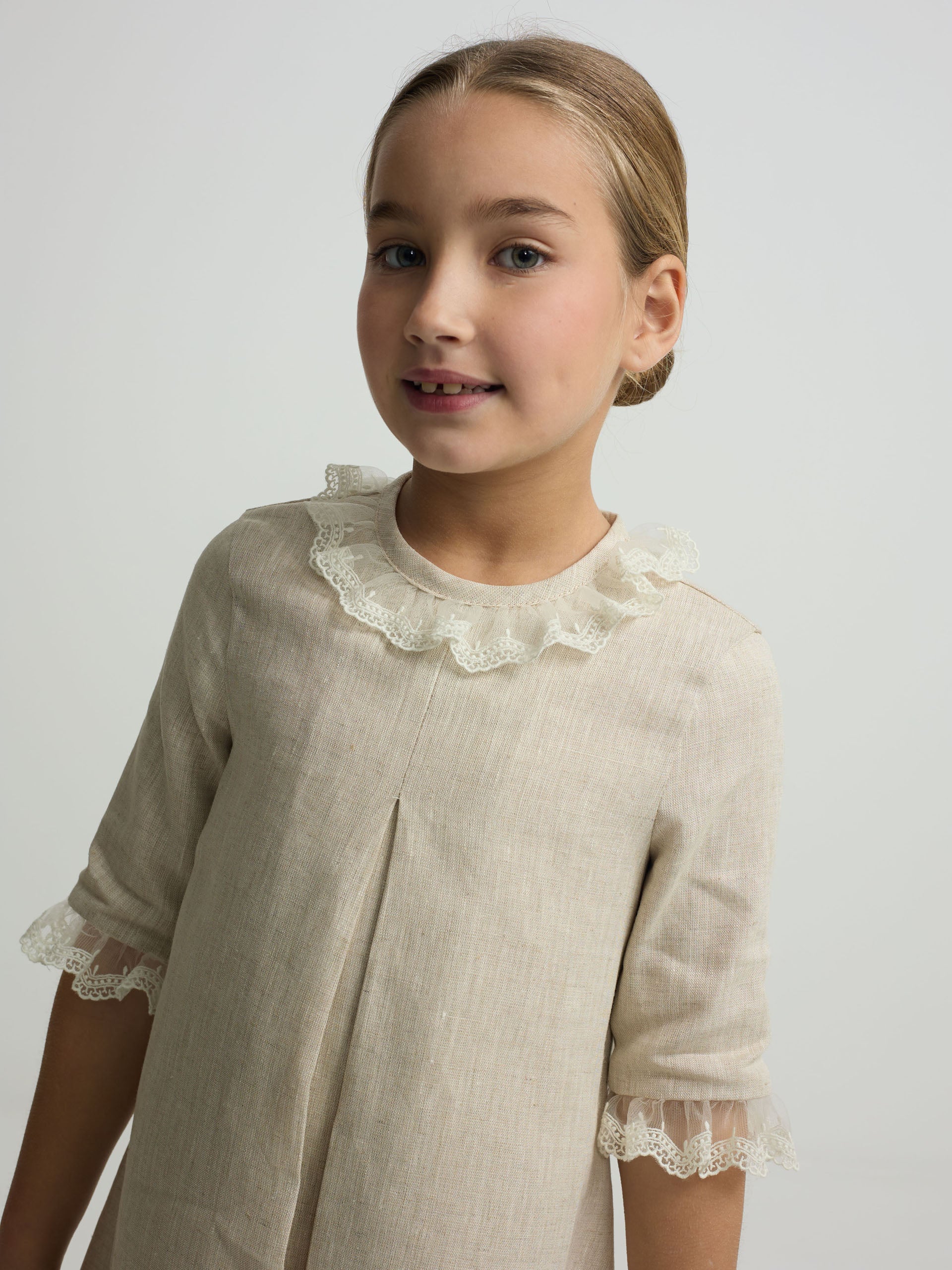 Vestido girl vestir beige