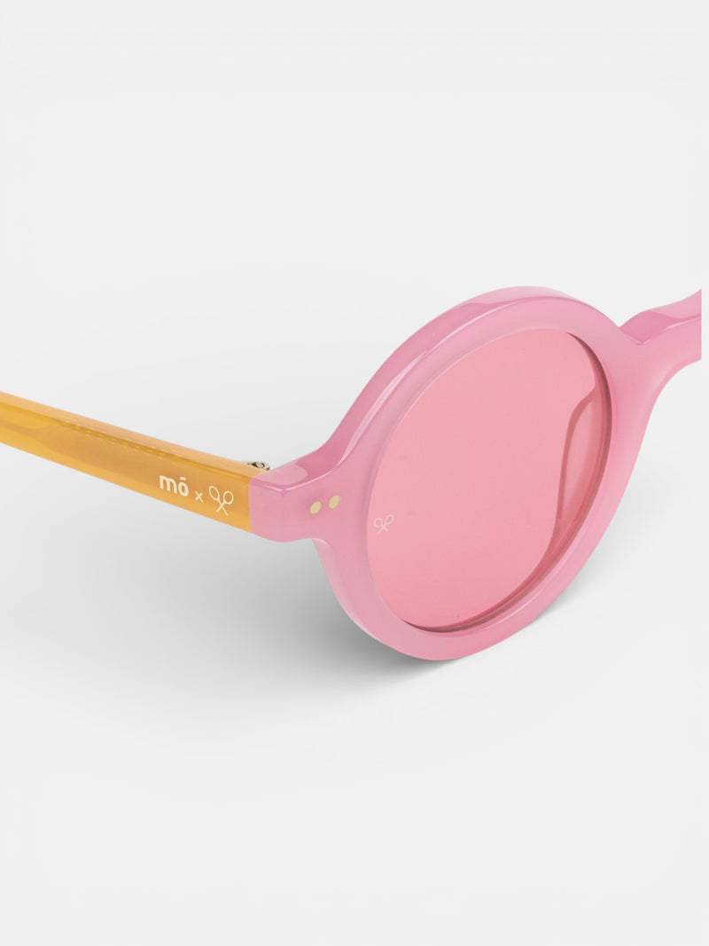 MOXSILBON morgana pink and orange sunglasses