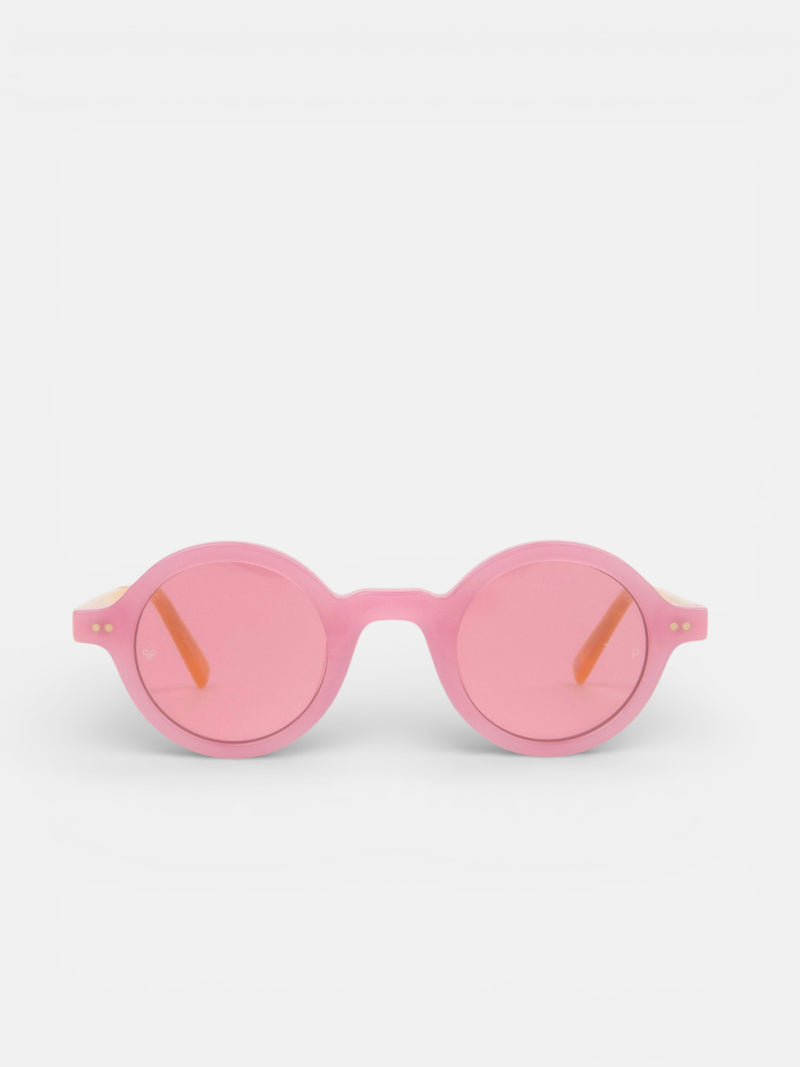 MOXSILBON morgana pink and orange sunglasses