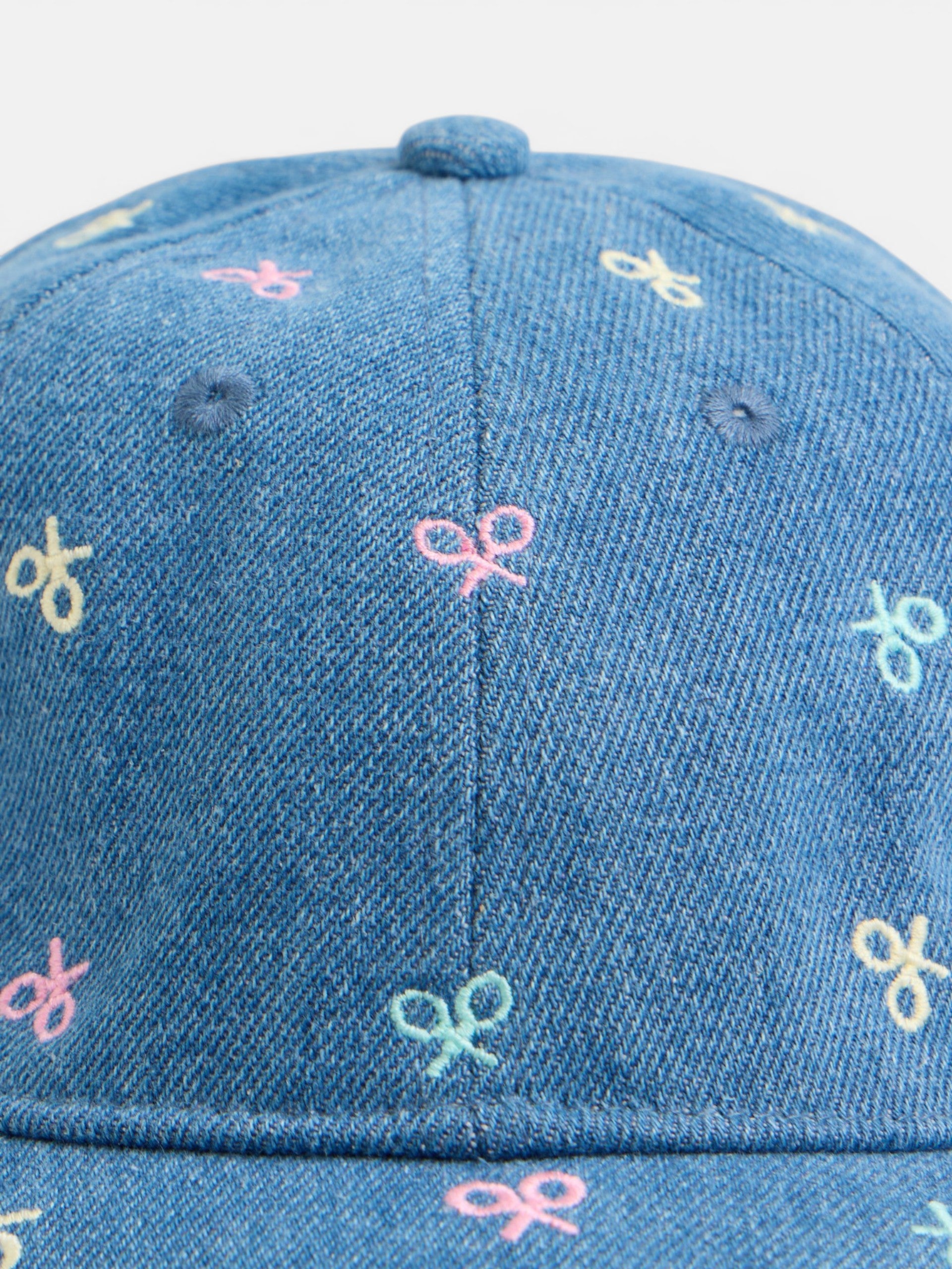 Boné menina raquetes denim