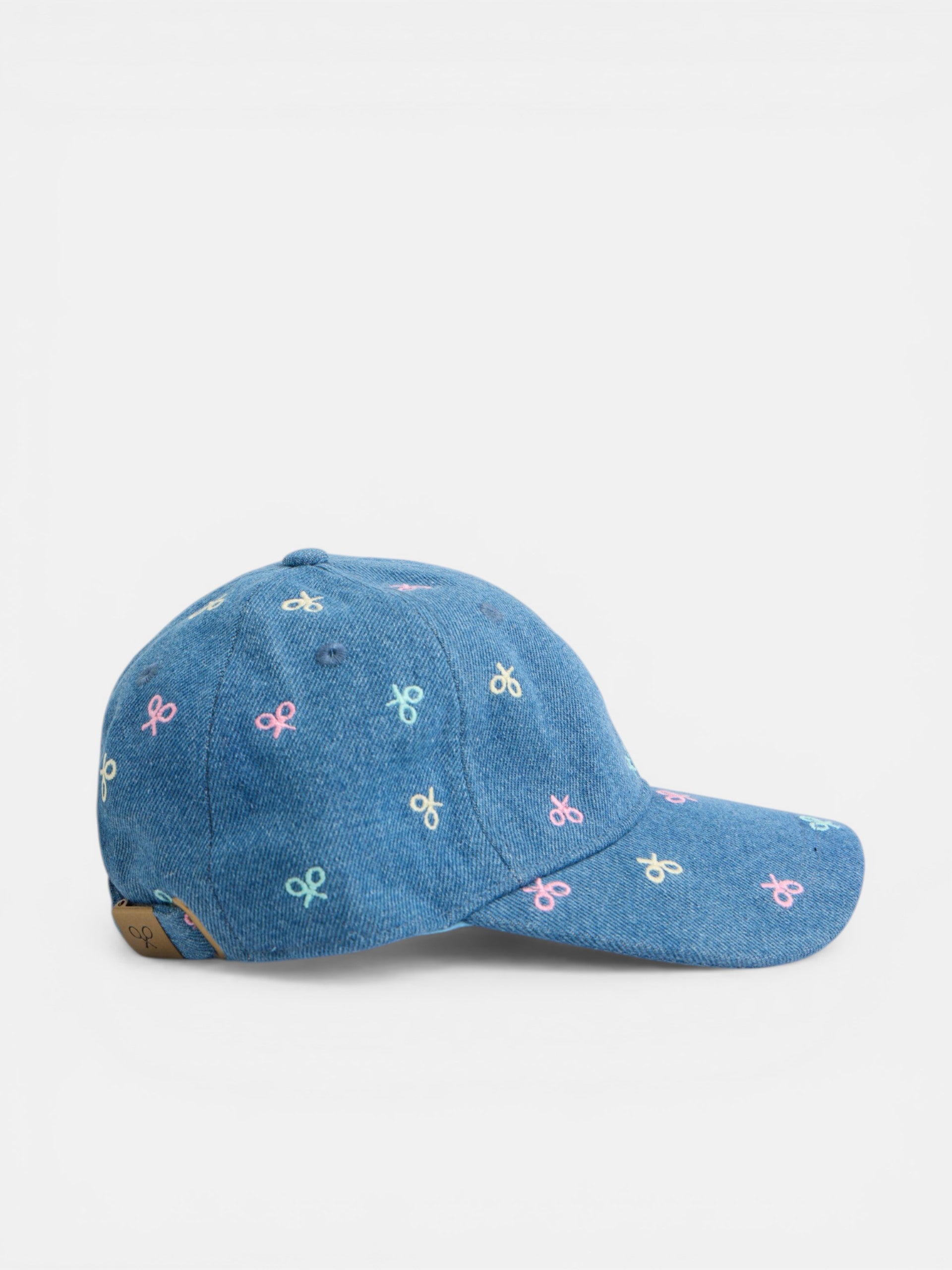 Boné menina raquetes denim