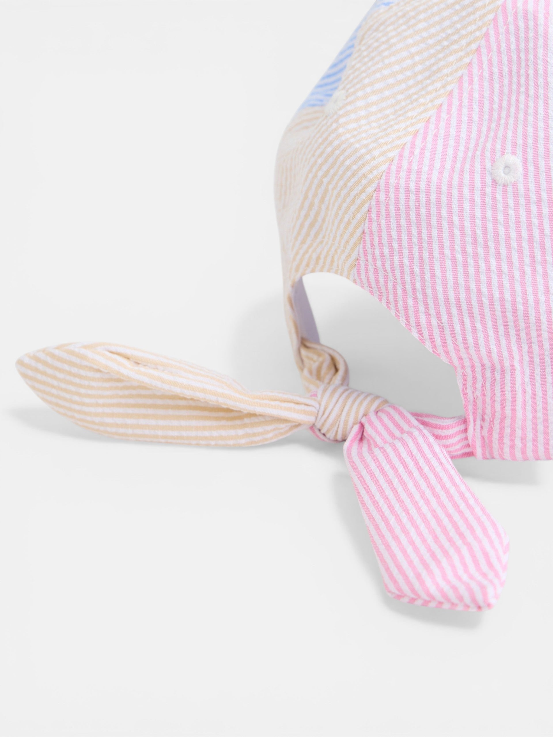 Casquette fille rayée multicolore