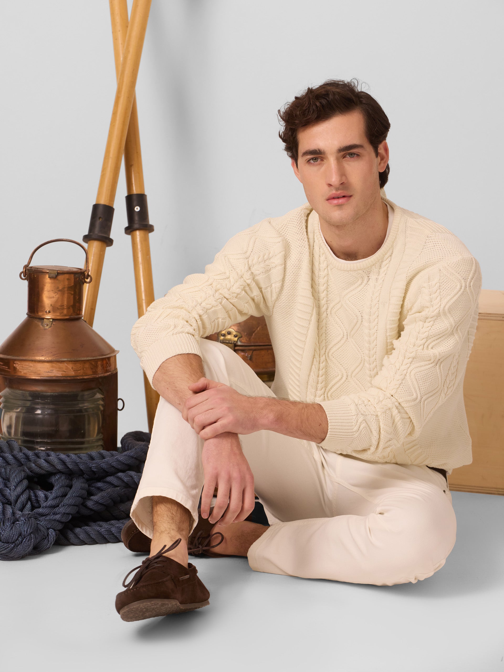 Jersey ochos parche cruise crema