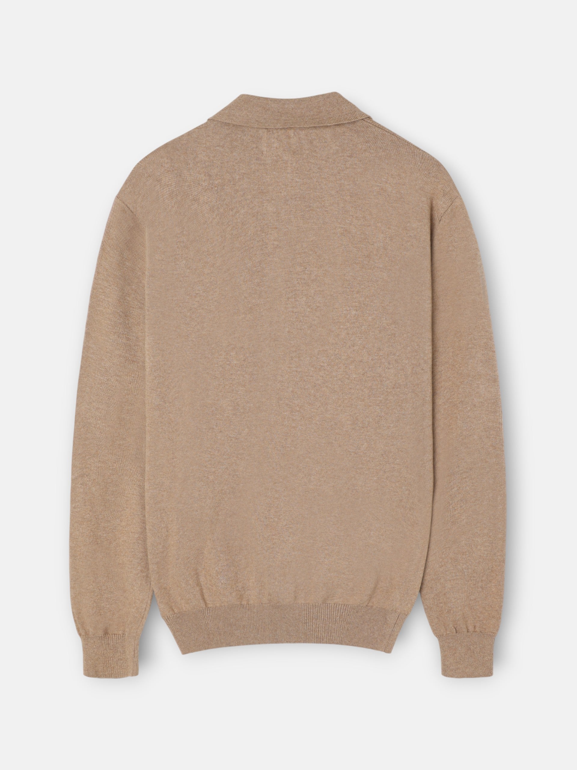 Light beige polo neck sweater