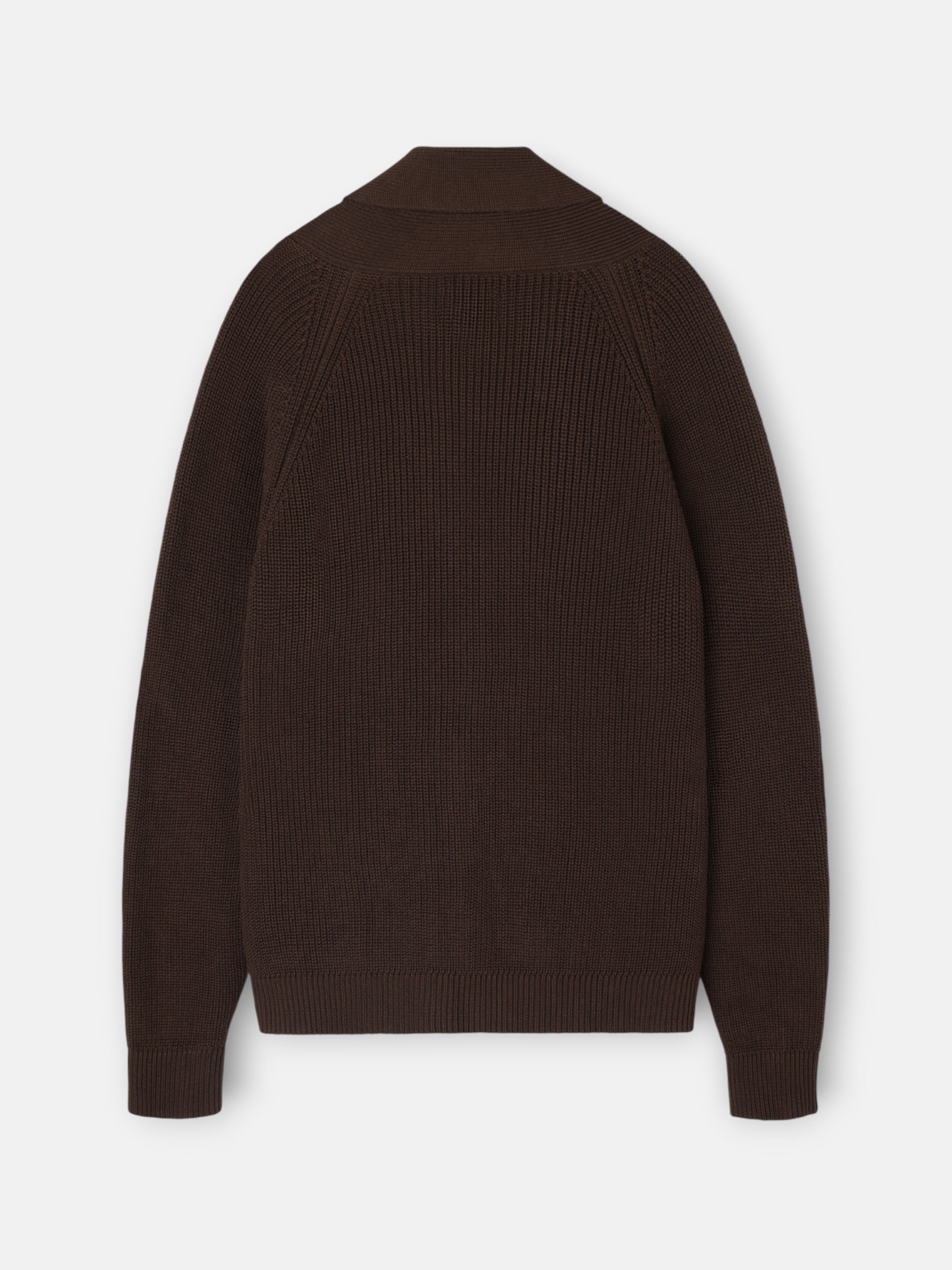 Cruise ribbed brown cardigan