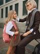 Vestido girl pichi cuadros marron