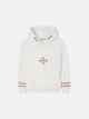 Sweatshirt girl capuz étnico cru