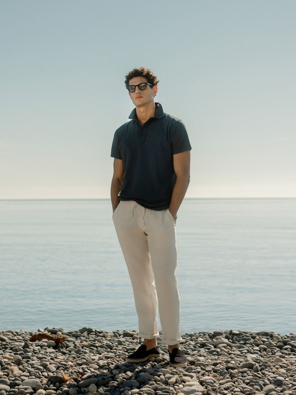 Pantalon sport jogger piedra