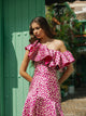 Top event collection estampado morado