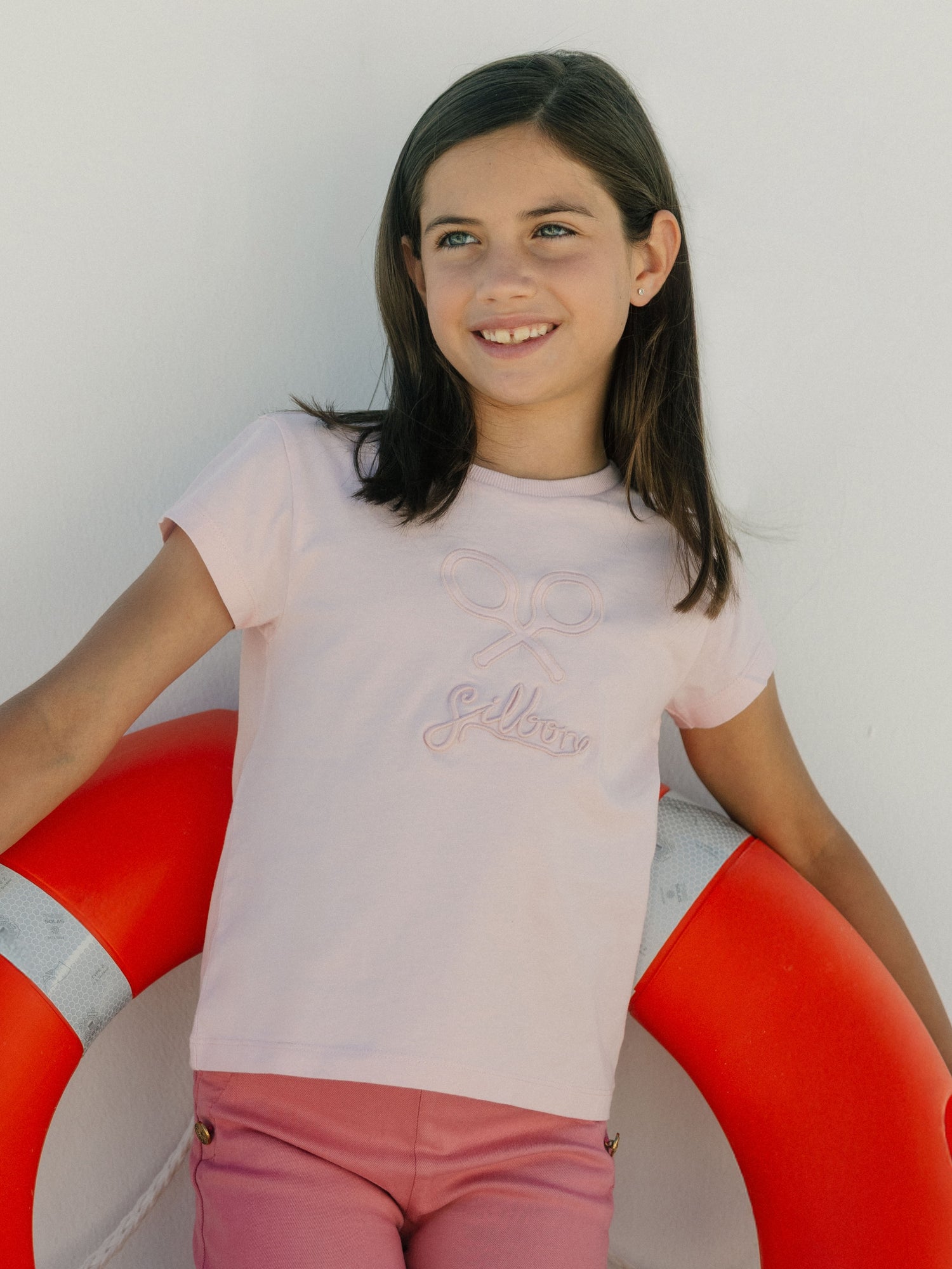 Camiseta girl clasica rosa