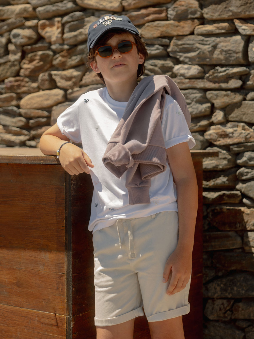 Bermuda kids clasica piedra