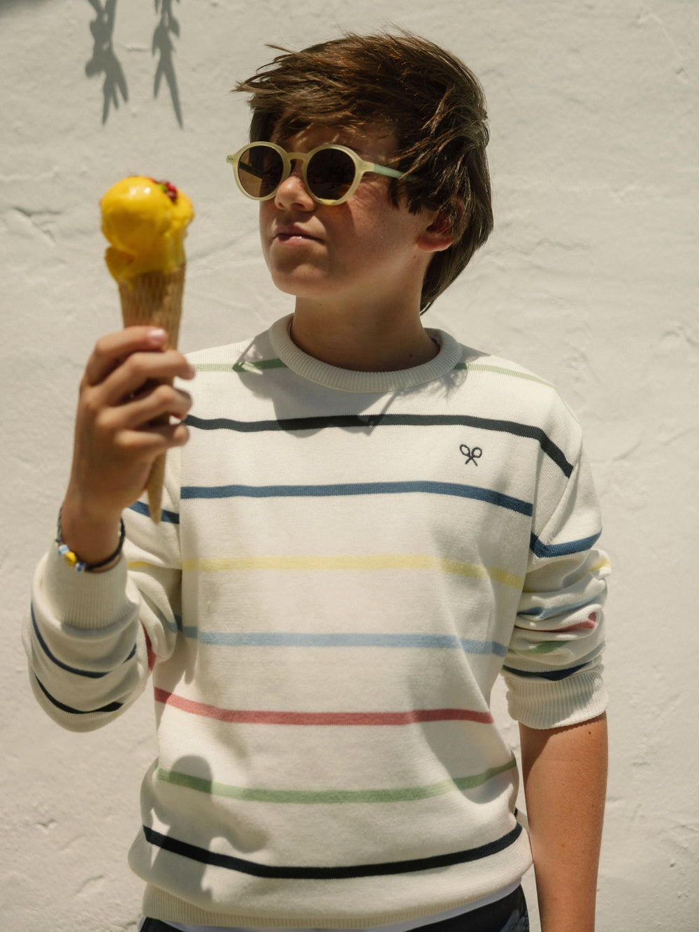 Kids' multicolor striped sweater