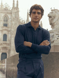 Jersey cuello polo unique azul marino