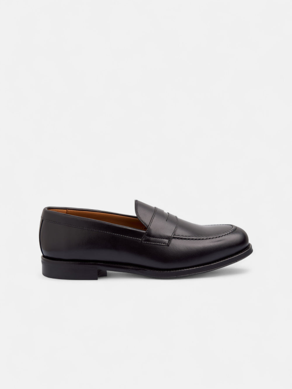 Zapato penny piel negro