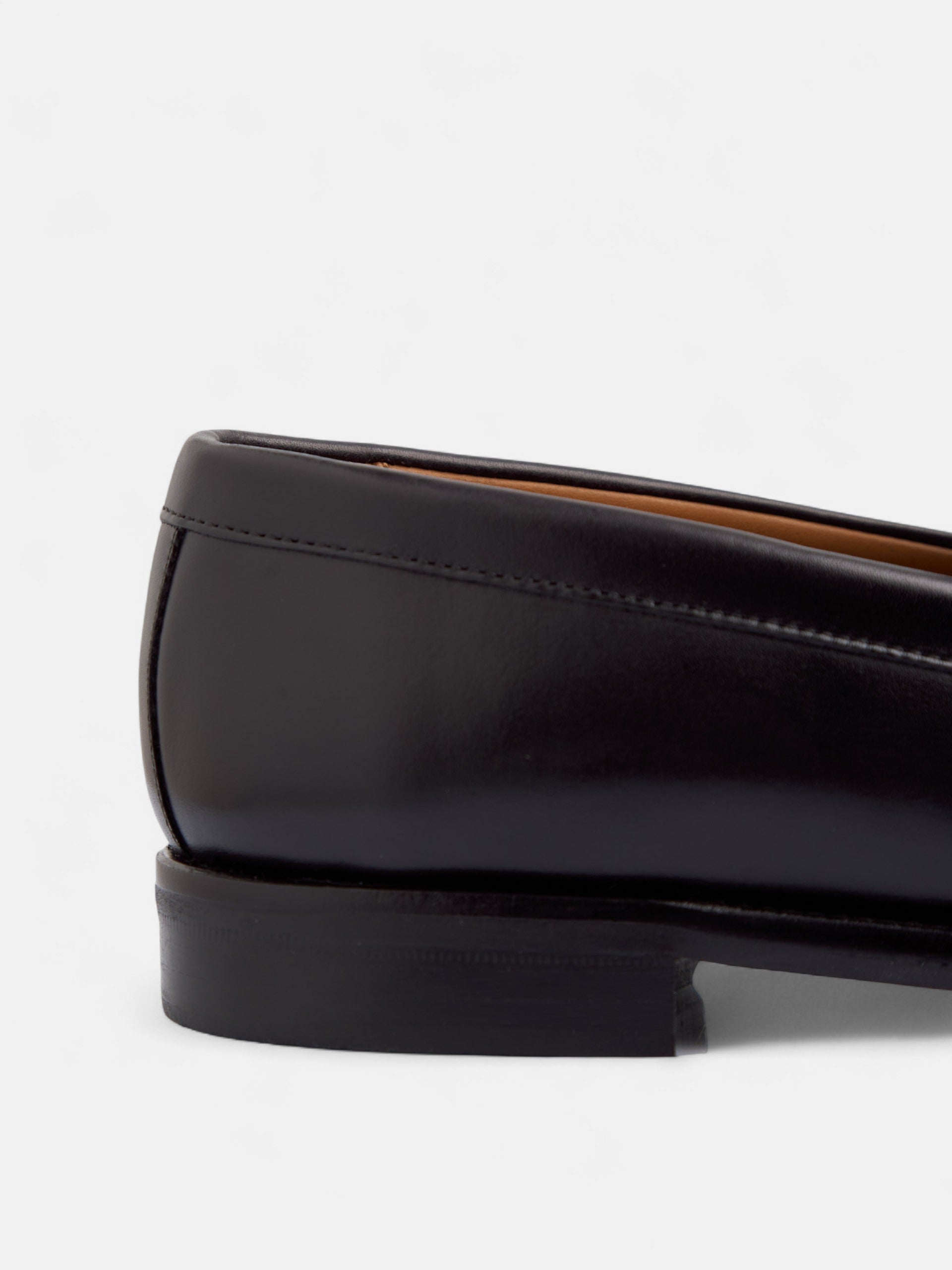 Zapato penny piel negro