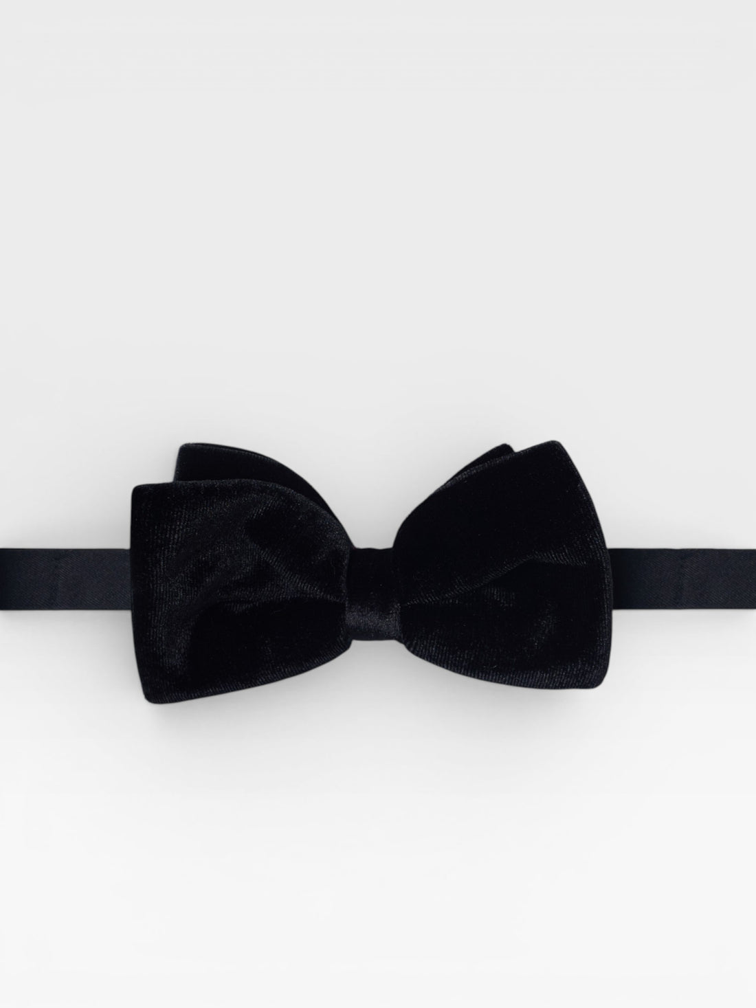 Black velvet bow tie