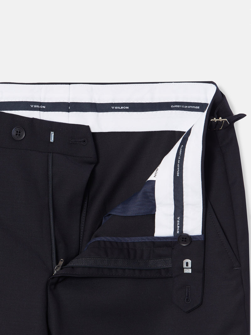 Pantalon chaque stretch bleu marine