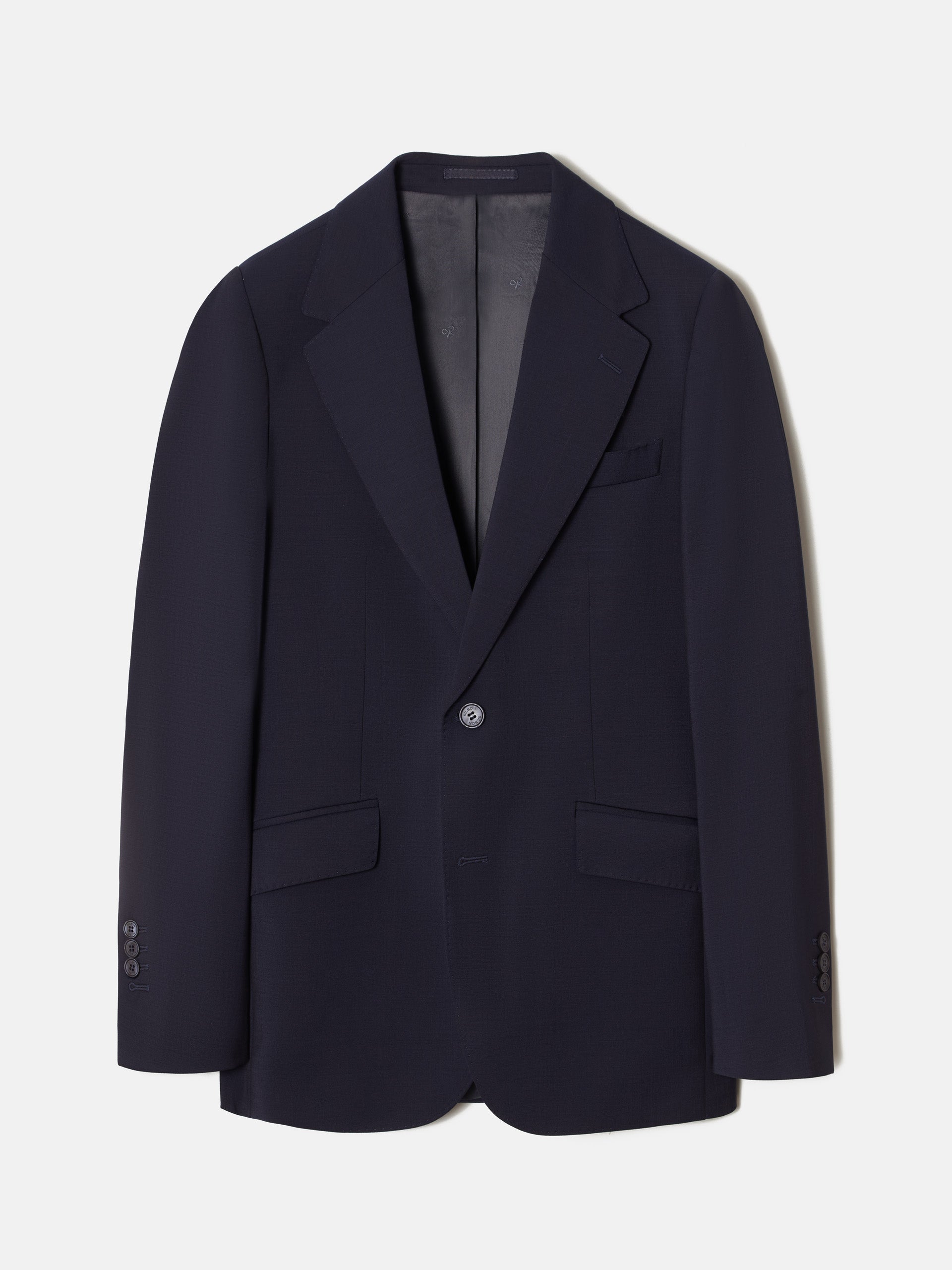 Light blue natural stretch suit jacket