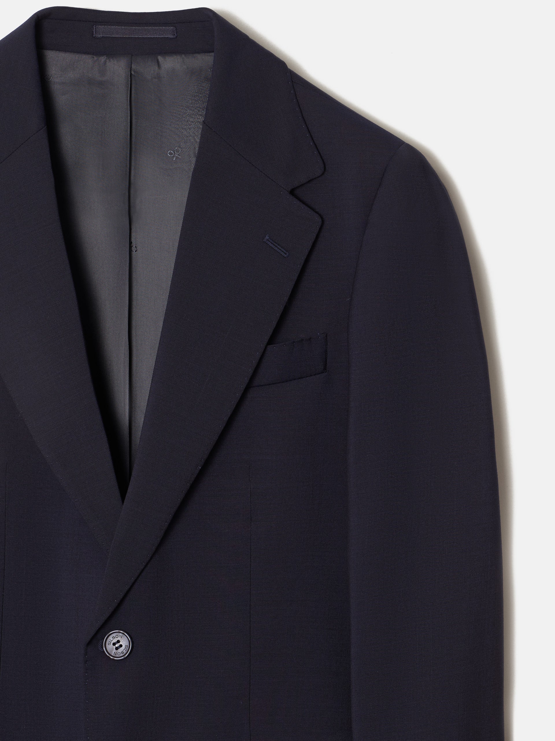Light blue natural stretch suit jacket